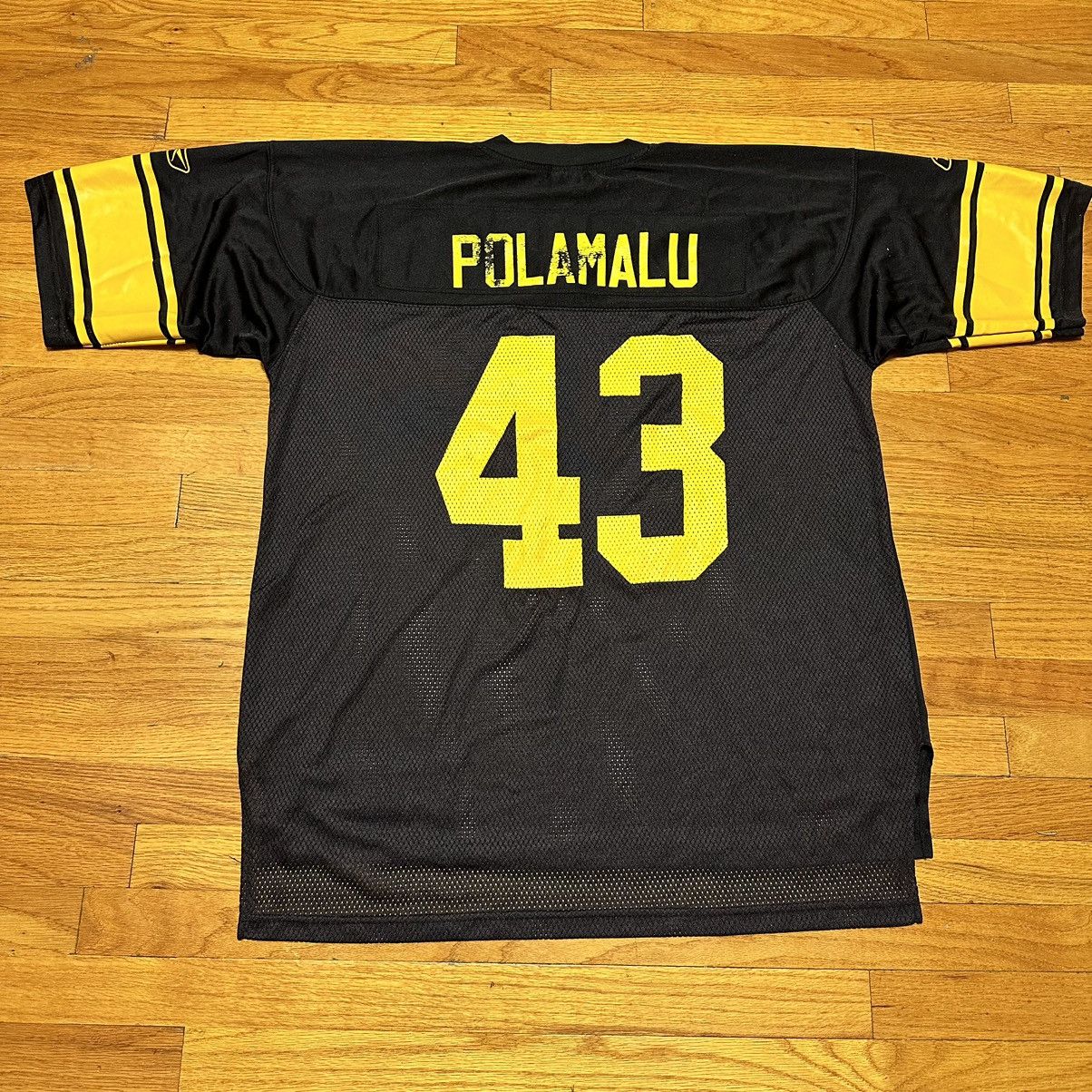 Y2K Pittsburgh Steelers Polmalu Super Bowl 43 Jersey Sz. L