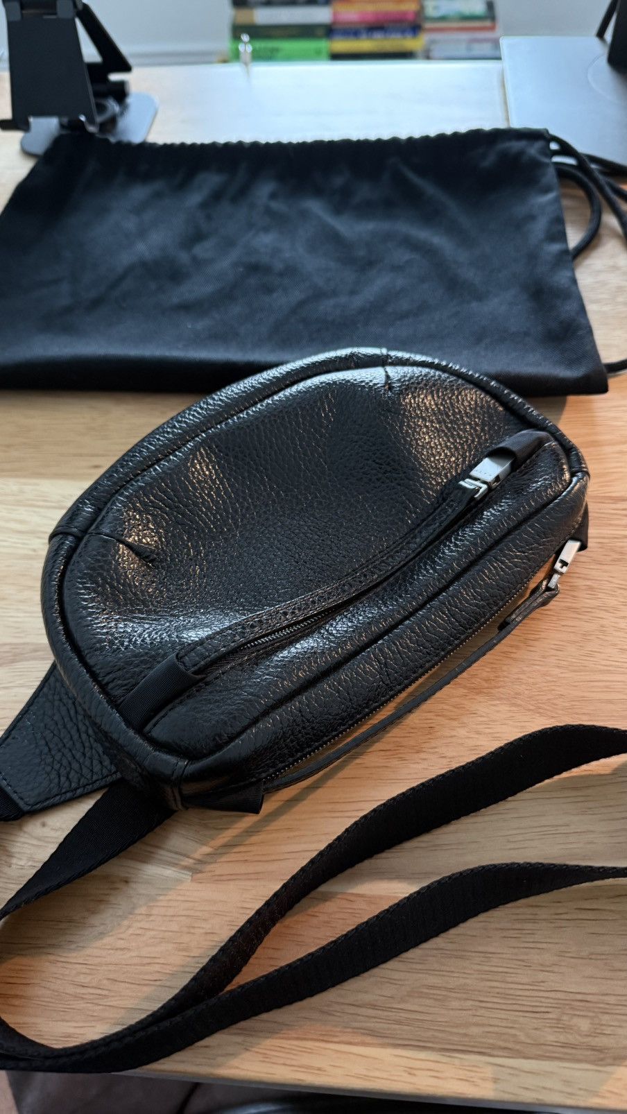 1017 ALYX 9SM grained leather waist bag