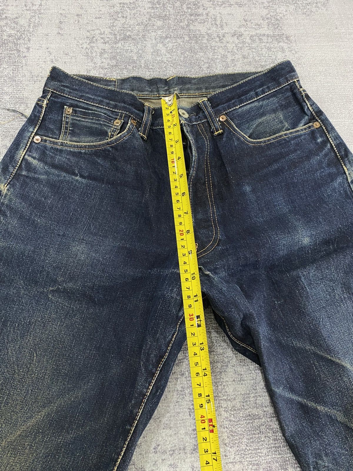 KOJIMA GENES 90s vintage raw denim selvedge jeans wash & wears Size US 29 - 21 Thumbnail
