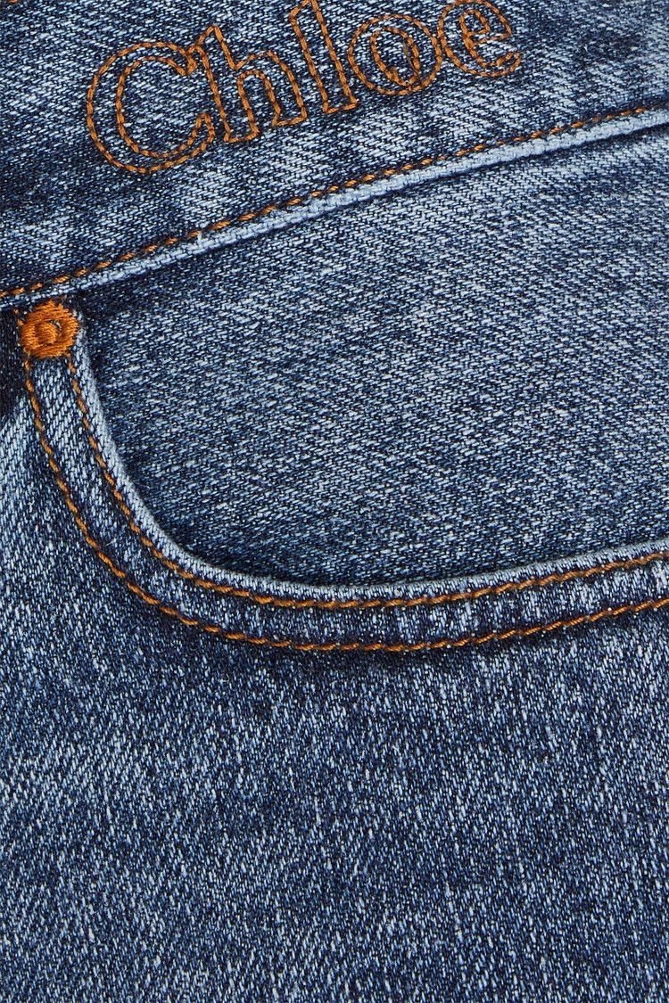 Chloe o1y0825 Denim Short in Blue Size 26" / US 2 / IT 38 - 4 Thumbnail