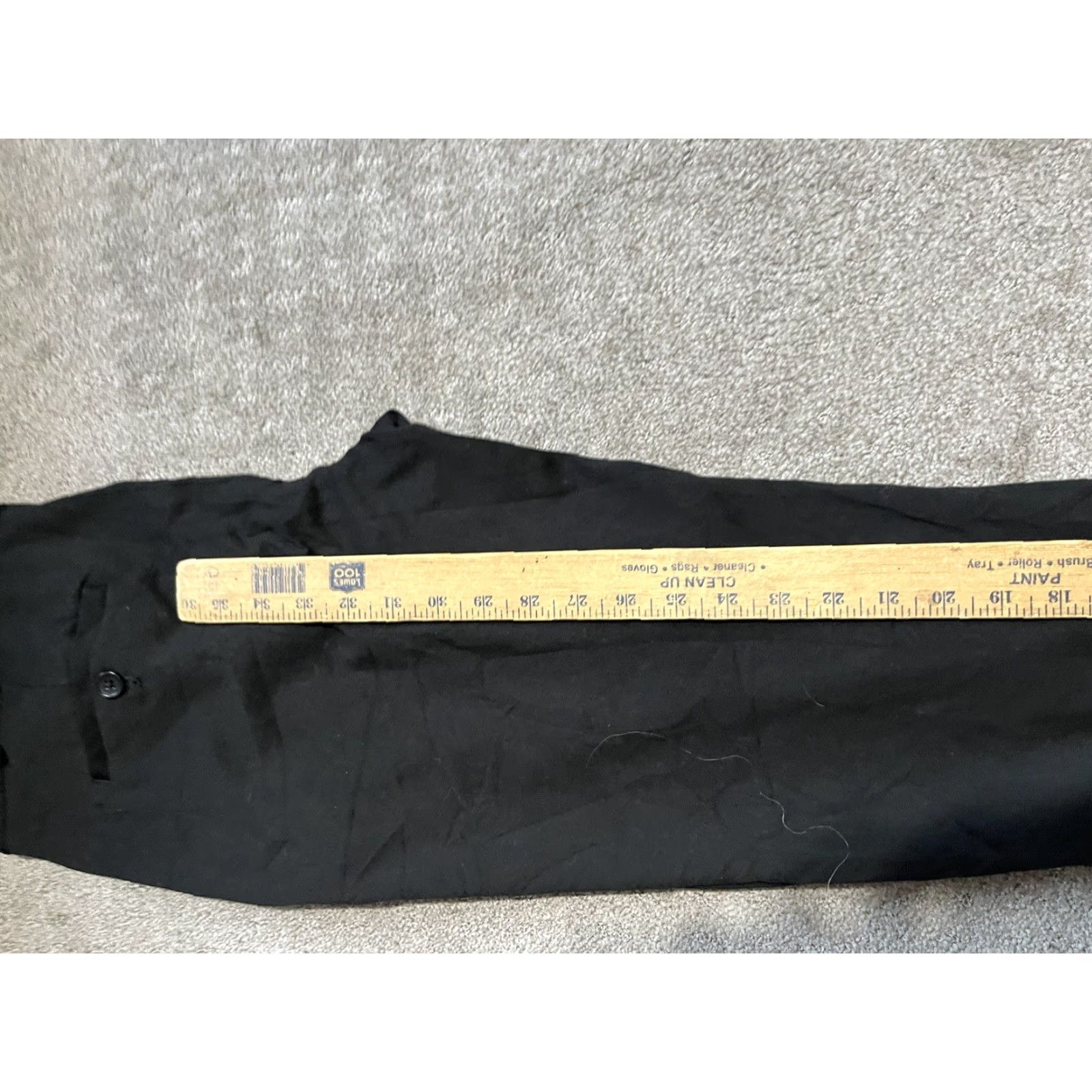 Banana Republic Banana Republic Logan Black Mid Rise Straight Dress Pants Women’s Size 4 Size 27" / US 4 / IT 40 - 6 Thumbnail