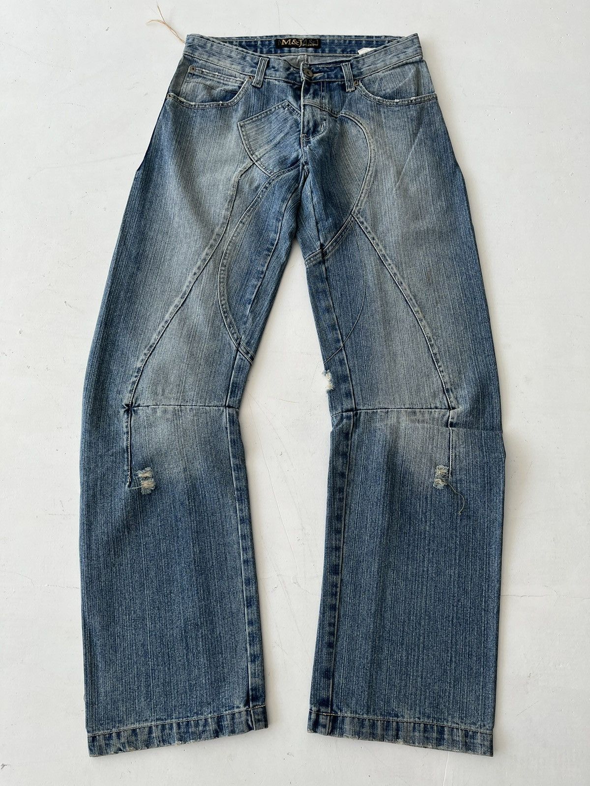 20471120 Vintage distressed Japanese jeans from 00s Y2K stonewashed Size US 32 / EU 48 - 1 Thumbnail