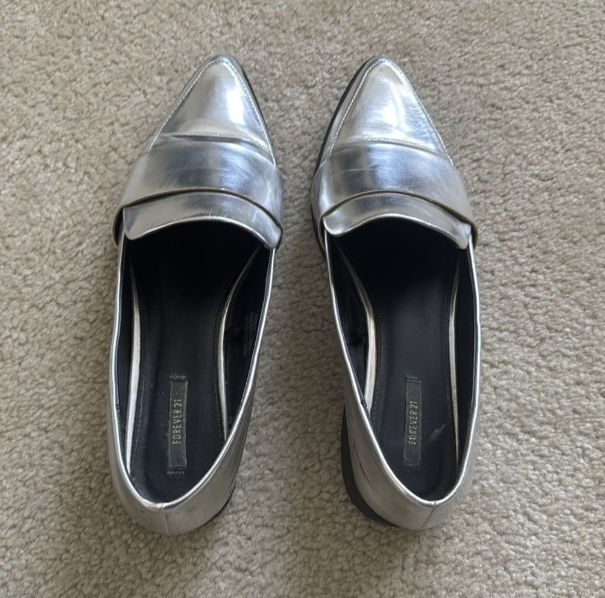 Forever 21 Forever 21 Women’s Pointy Loafers Size US 7.5 / IT 37.5 - 2 Thumbnail