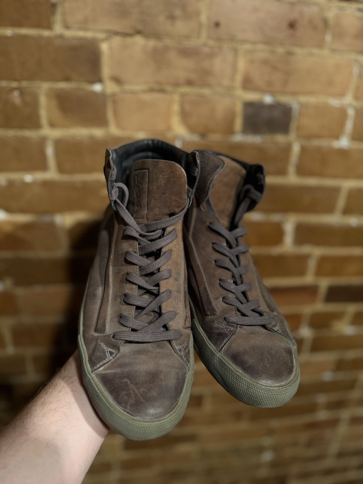 Yves Saint Laurent Vintage YSL Rive Gauche Hightops Size US 8.5 / EU 41-42 - 2 Thumbnail