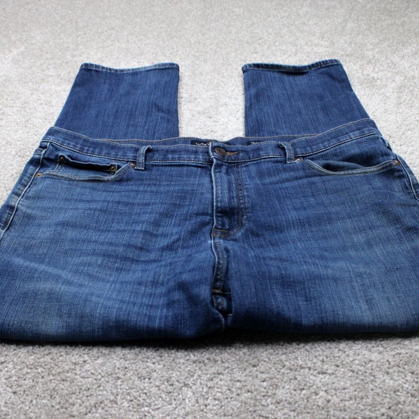 Lucky Brand Lucky Brand 410 Athletic Slim Jeans Men 40x30 Blue 5-Pocket Straight Leg Stretch Jeans Size US 40 / EU 56 - 2 Thumbnail