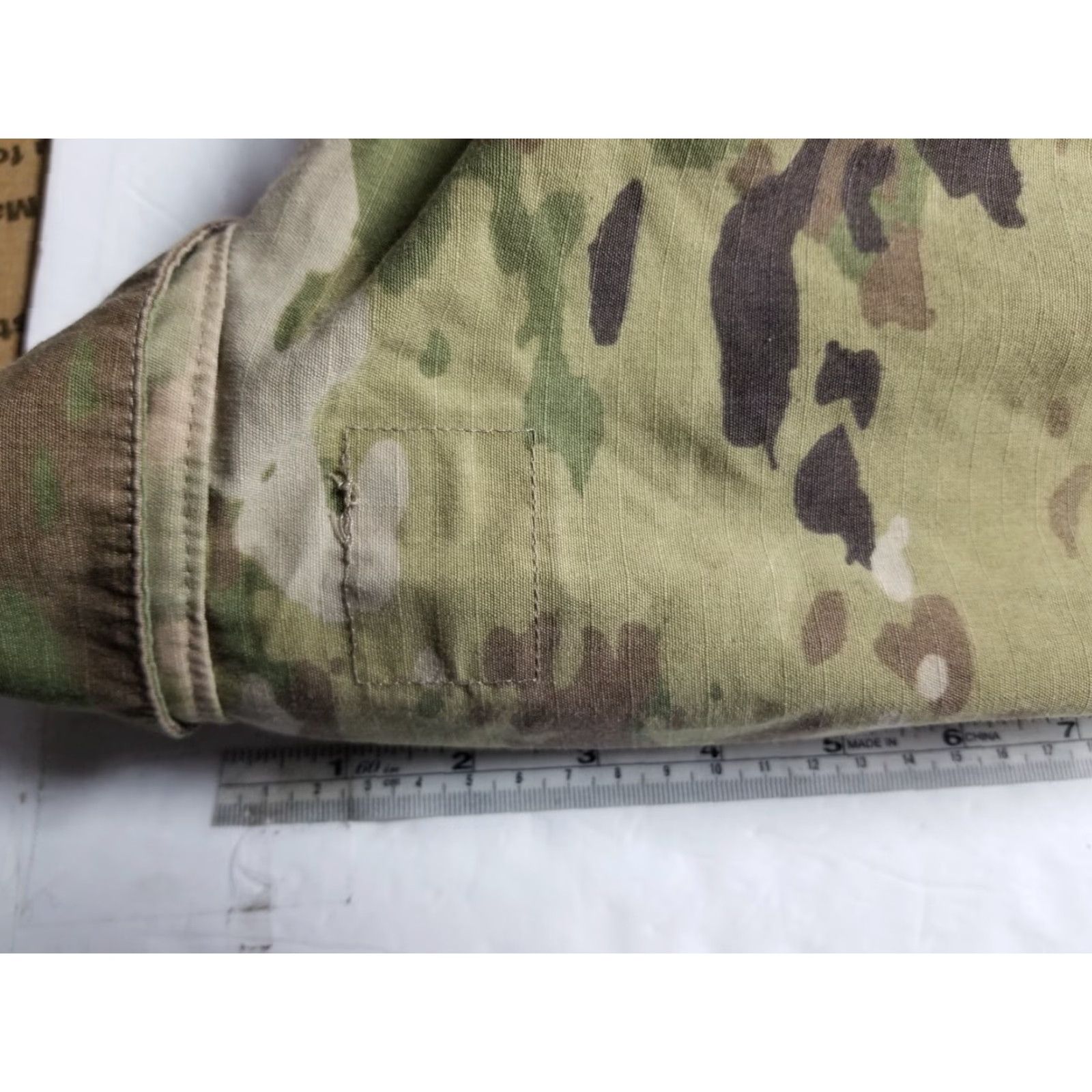 Vintage US Army Combat Jacket Men's 36R Green Woodland Camouflage Cotton Canvas Button Up Jacket Size US XXS / EU 40 - 5 Thumbnail