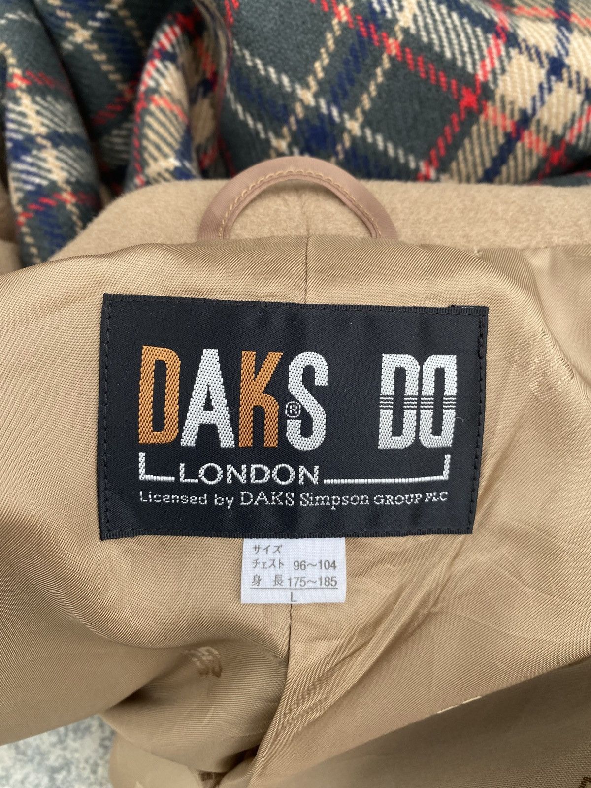 DAKS Daks London shawl collar wool plaid jacket Size US L / EU 52-54 / 3 - 6 Thumbnail