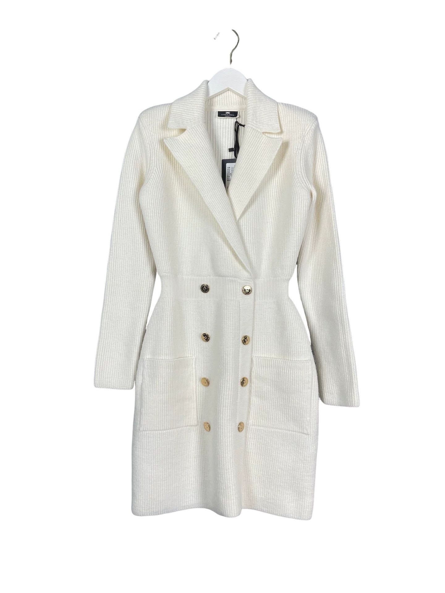 Elisabetta Franchi Elisabetta Franchi Double-Breasted Knit Dress Size 42 Size M / US 6-8 / IT 42-44 - 1 Thumbnail