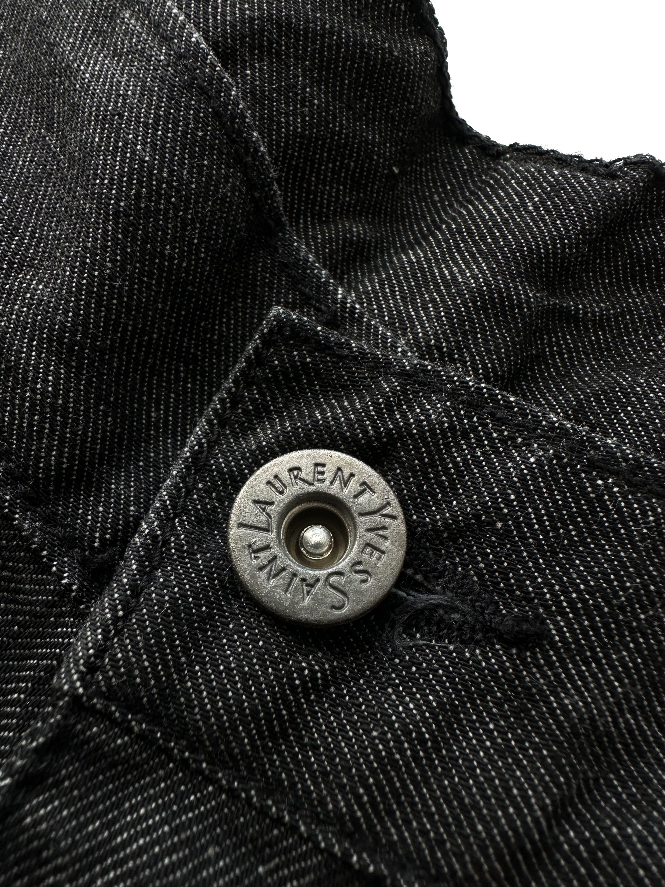 Yves Saint Laurent Yves Saint Laurent Vintage dark grey straight jeans Size US 36 / EU 52 - 7 Thumbnail