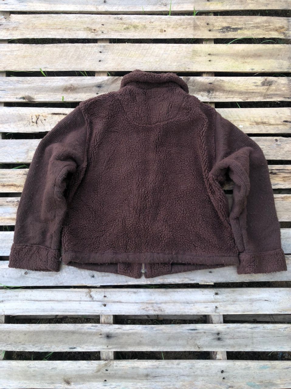 If Six Was Nine × Japanese Brand × Vintage Ifsixwasnine Style Japanese Brand Cropped Fleece Jacket Size S / US 4 / IT 40 - 2 Thumbnail