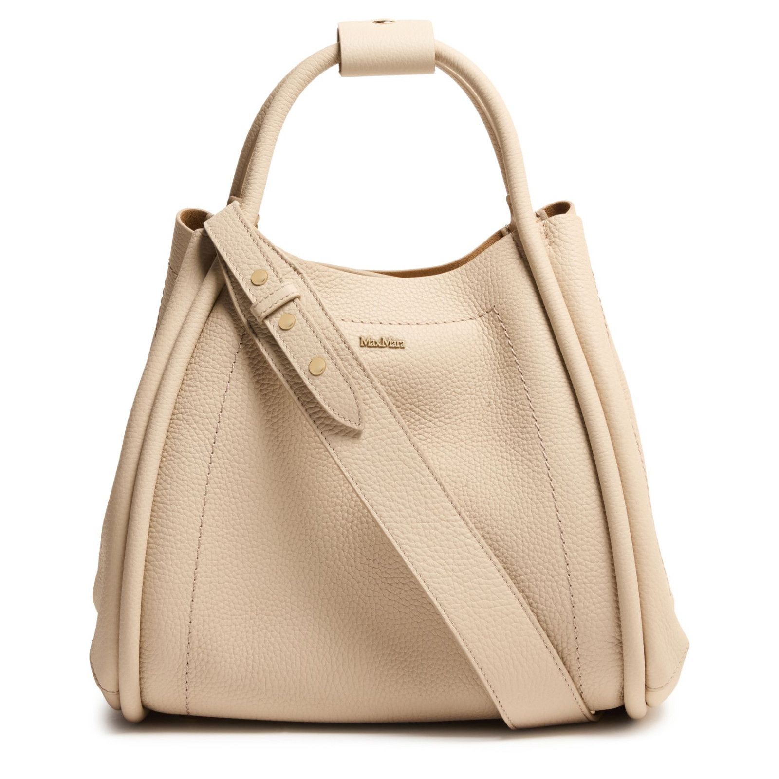 Max Mara Marine Ghiaccio Leather Top Handle Bag New, Women's