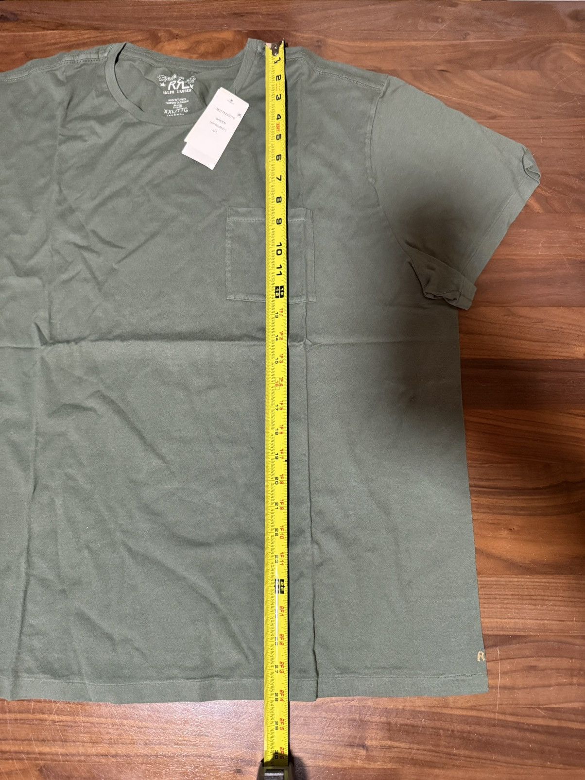 RRL Ralph Lauren Ralph Lauren RRL Pocket Tee in Green T-Shirt Men’s Size XXL Size US XXL / EU 58 / 5 - 6 Thumbnail