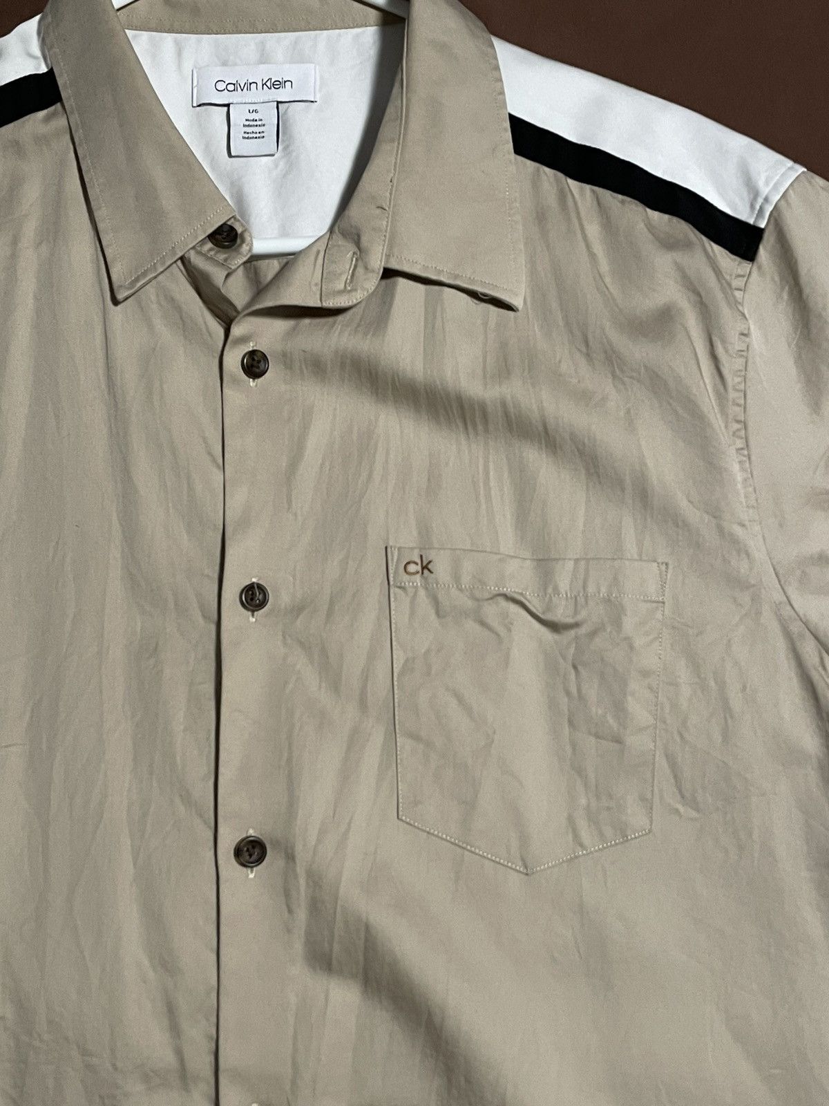 Calvin Klein Calvin Klein Short Sleeve Button-Up Size US L / EU 52-54 / 3 - 2 Thumbnail