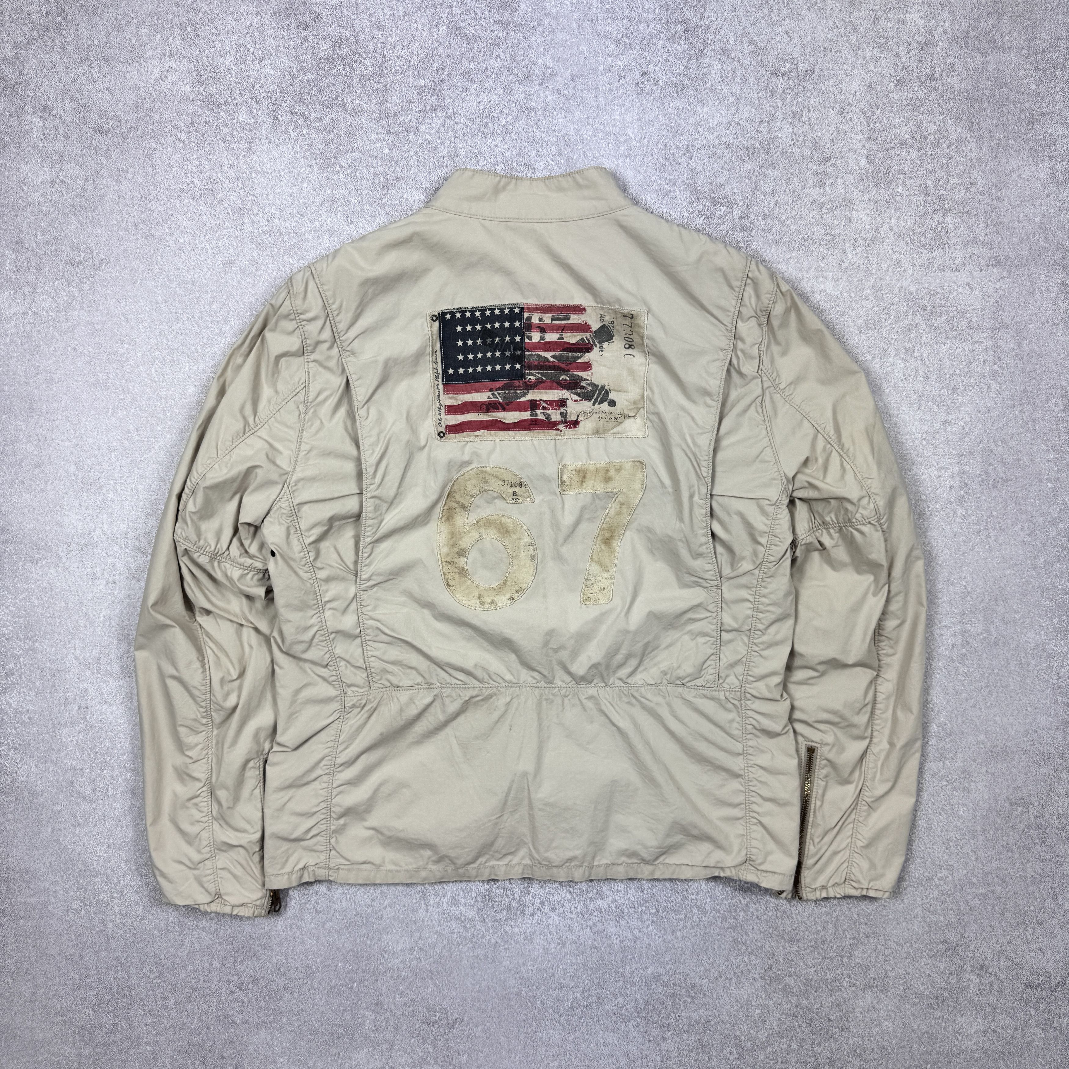 Polo Ralph Lauren × Ralph Lauren Men`s POLO RALPH LAUREN BACKSIDE USA 67 BOMBER JACKET SIZE L Size US L / EU 52-54 / 3 - 1 Thumbnail