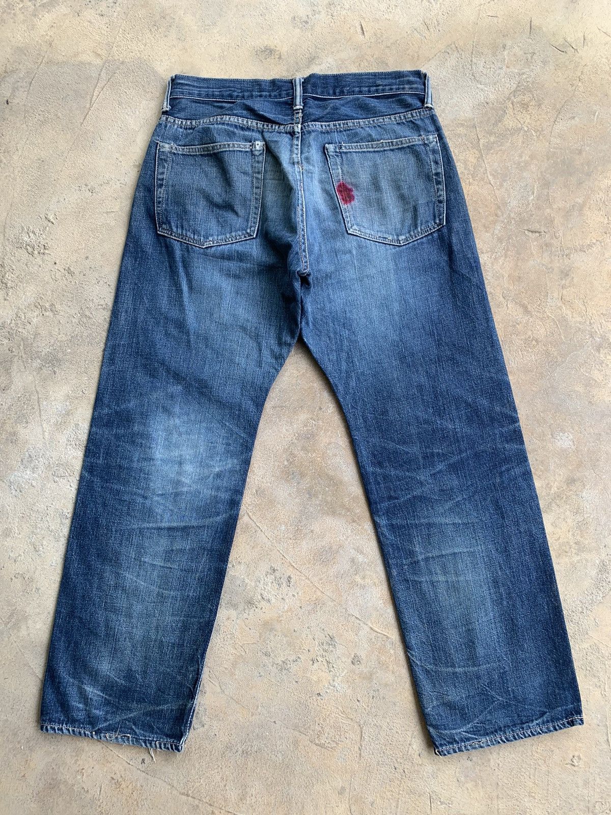 Japanese Brand × Vintage Unknown Japanese Brand Selvedge Distressed Denim Size US 31 - 2 Thumbnail