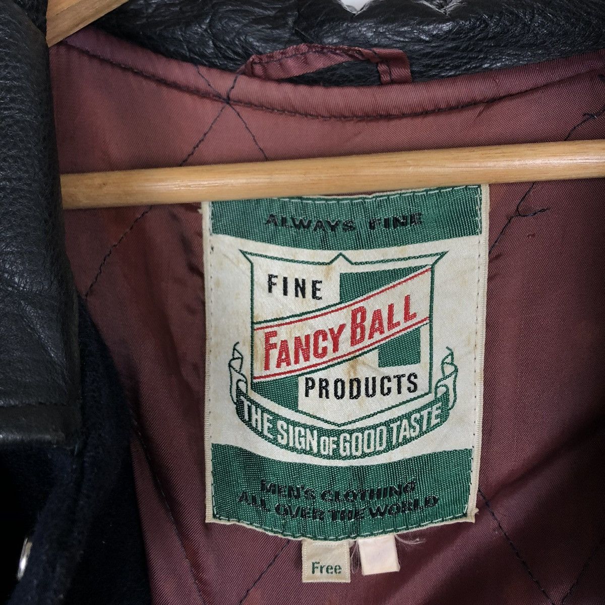 Japanese Brand 🔥VINTAGE LEATHER VARSITY JACKET FANCY BALL SPELLOUT BIGLOGO Size US L / EU 52-54 / 3 - 10 Thumbnail