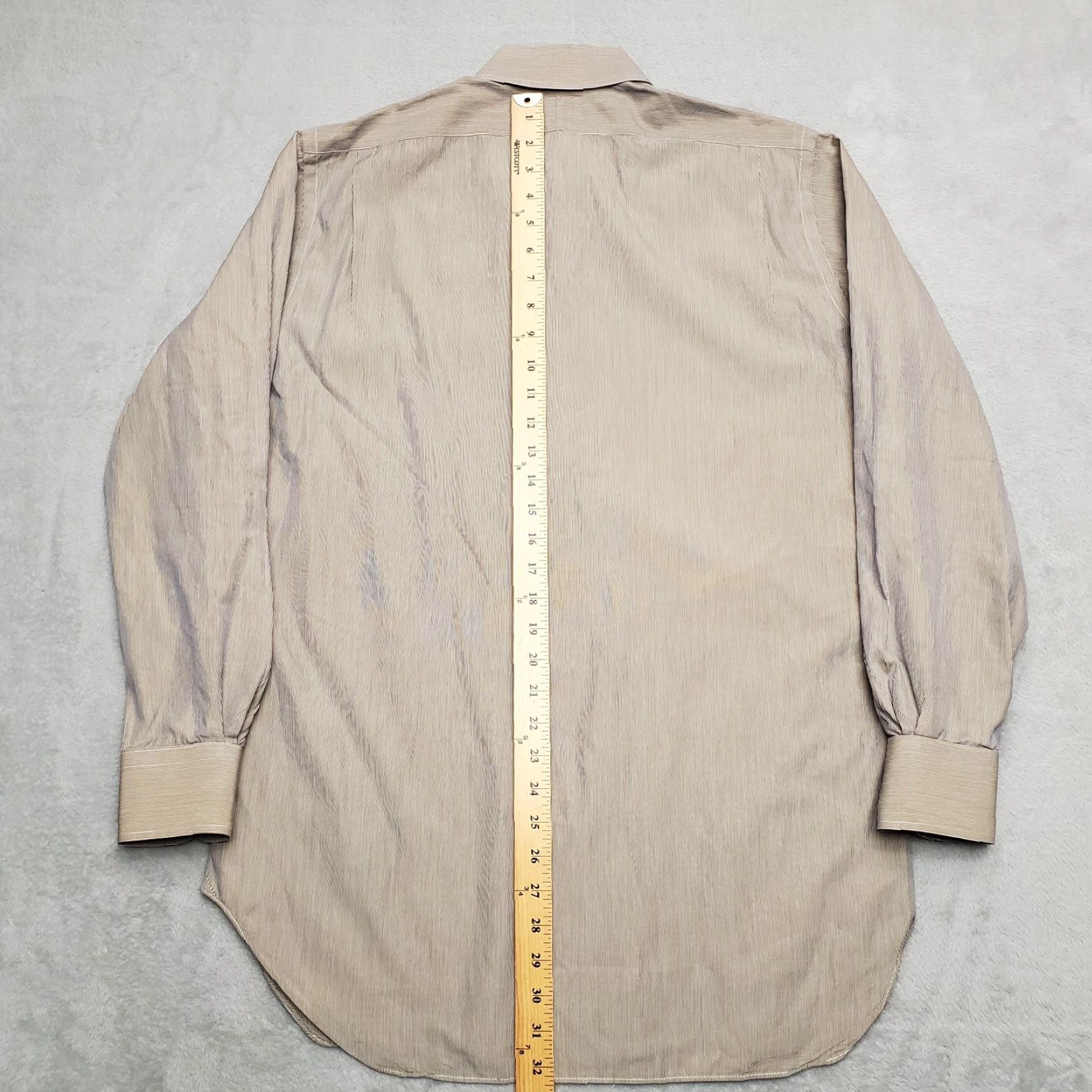 Robert Talbott Robert Talbott Shirt Men 15.5 Green Stripe Woven in Italy USA Made Best of Class Button-Up Long Sleeve Cotton Size US L / EU 52-54 / 3 - 5 Thumbnail