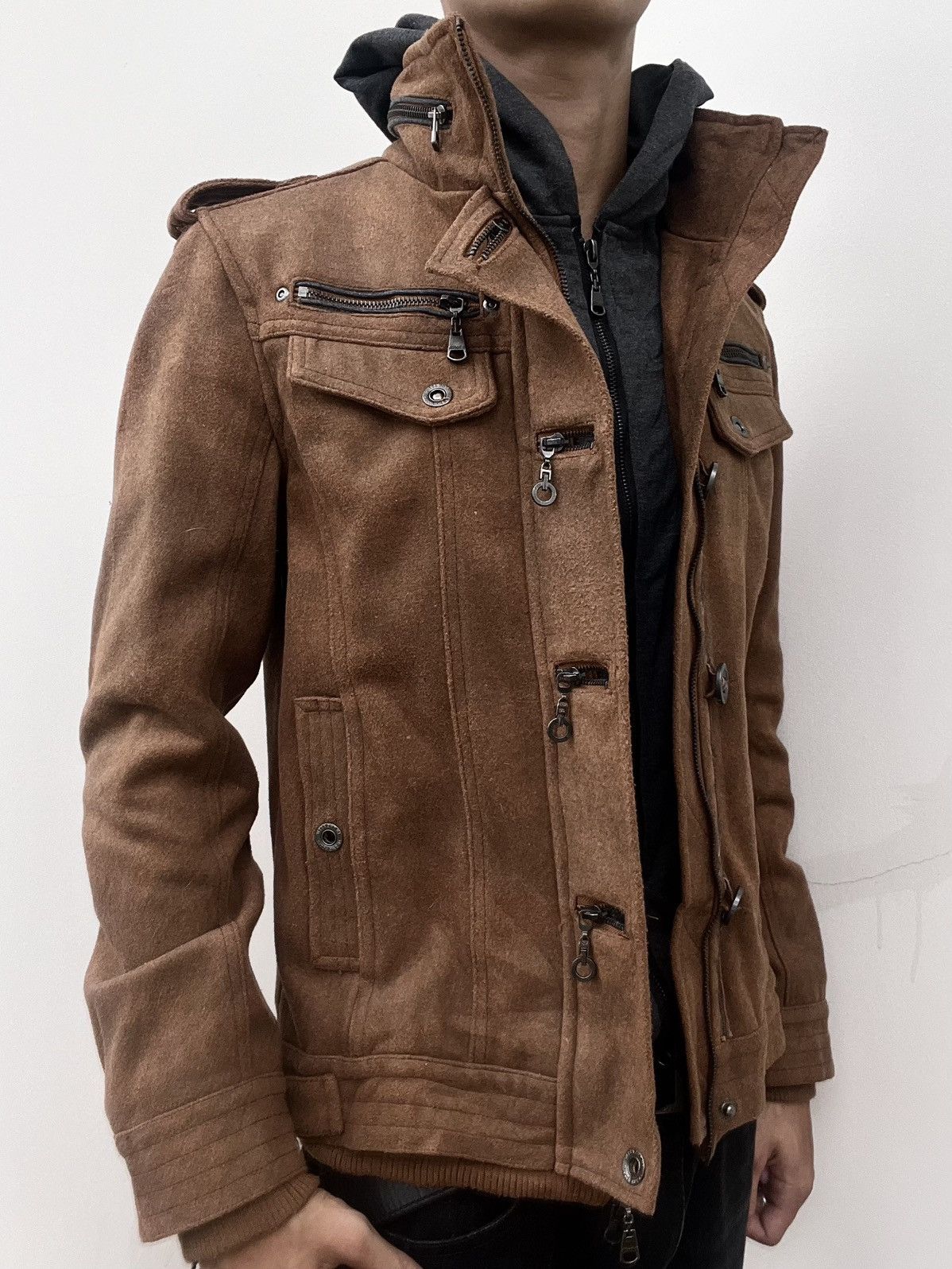 【大放出セール】 THE IN Attic The In ATTIC JACKET FUR STYLE PUNK RED JAPAN ジャケット・アウター