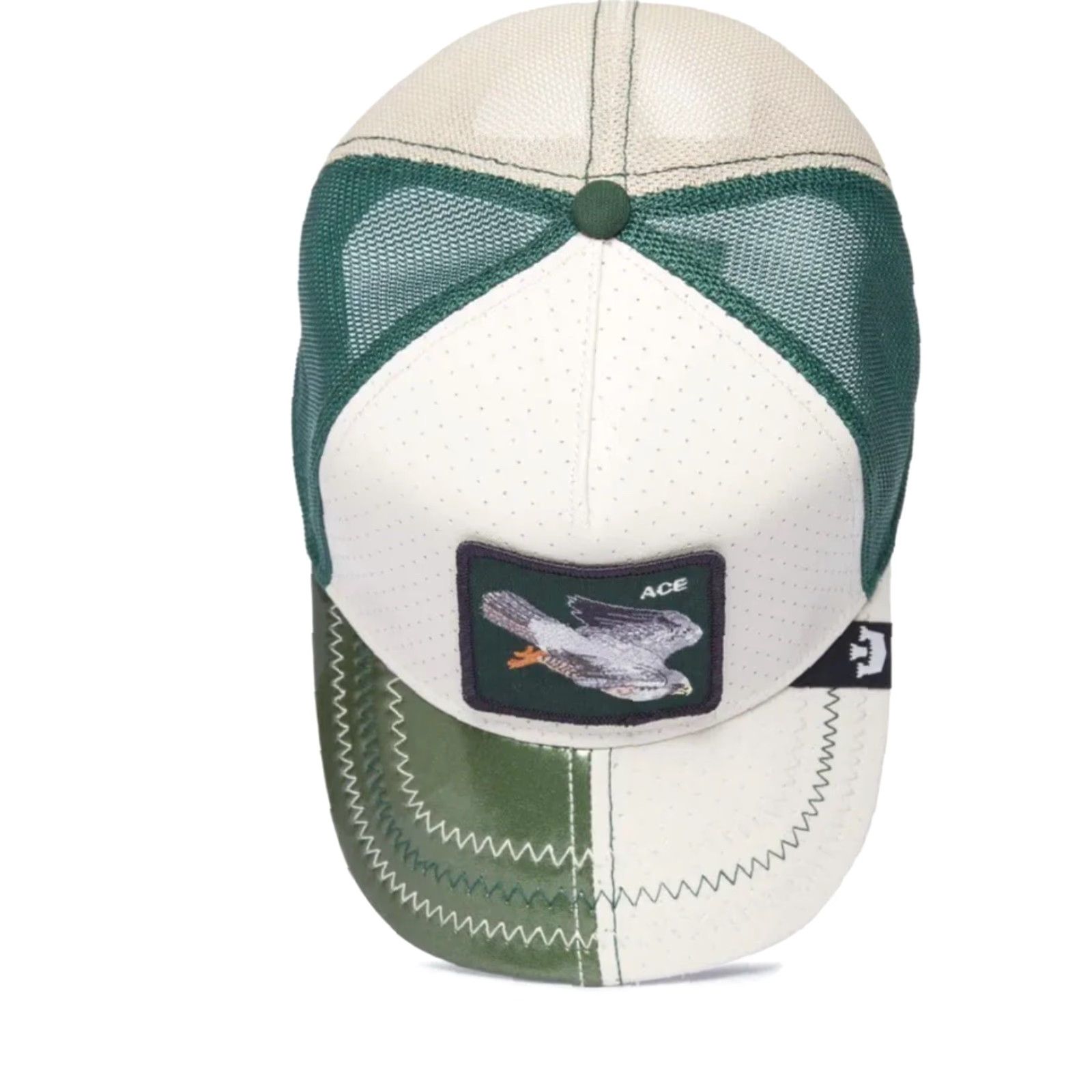 Goorin Bros. Goorin Bros The Farm Trucker Hat ACE FIVE DOWN Peregrine falcon Friday Drop BIRD Beige Adjustable Men Hat Size ONE SIZE - 3 Thumbnail