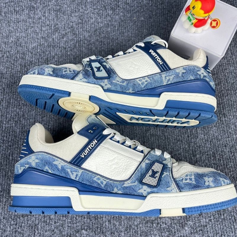 Louis Vuitton Louis Vuitton Denim Trainer Fashion Sneakers -2508 Size US 9.5 / IT 39.5 - 7 Thumbnail