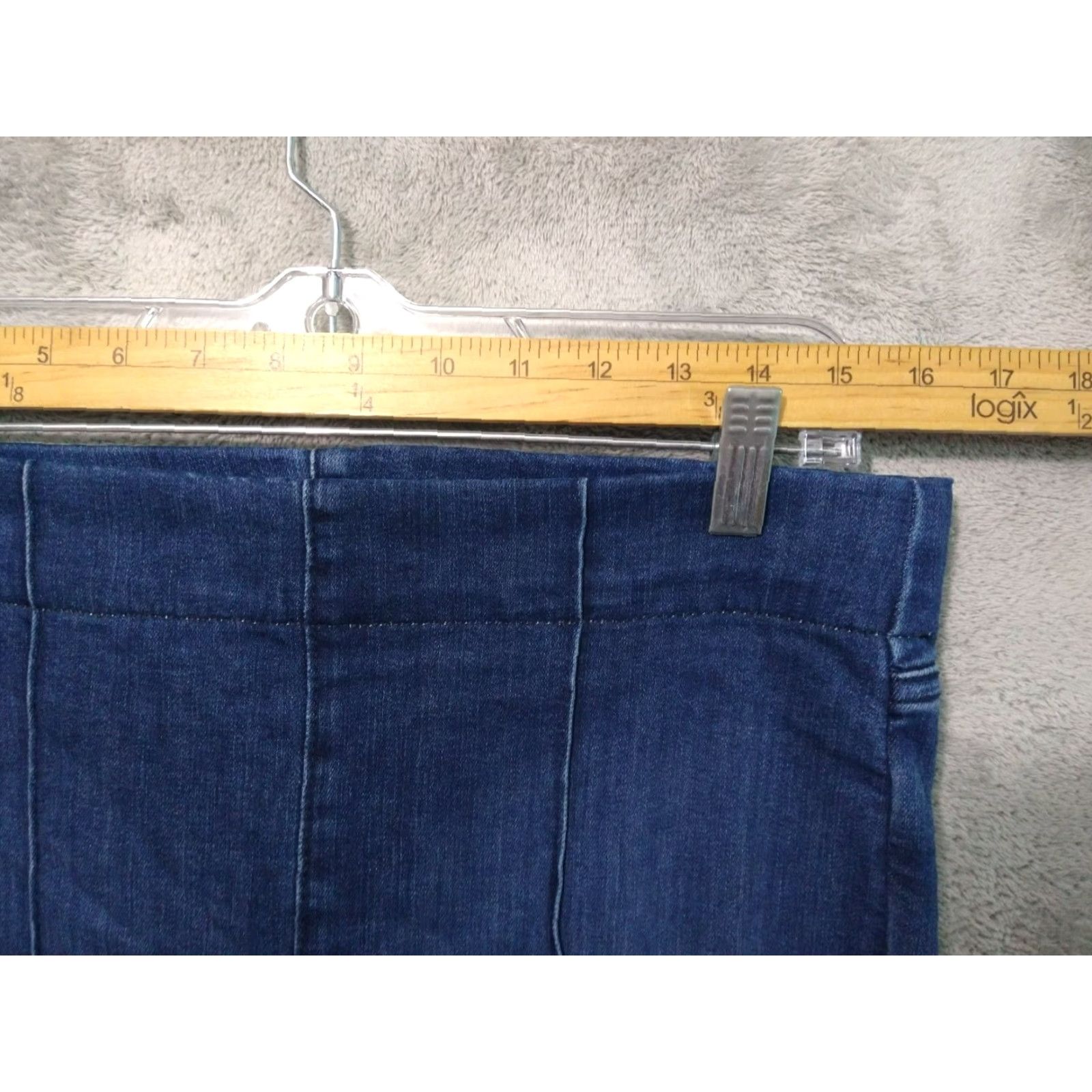 NYDJ NYDJ Jeans Womens 8 Blue Denim Skinny Ankle Pull On Mid Rise Dark Wash - Regular, 26.5in Inseam, Tummy Tuck, Pocket, Stretch, Cotton Polyester, 90s? Size 30" / US 8 / IT 44 - 3 Thumbnail