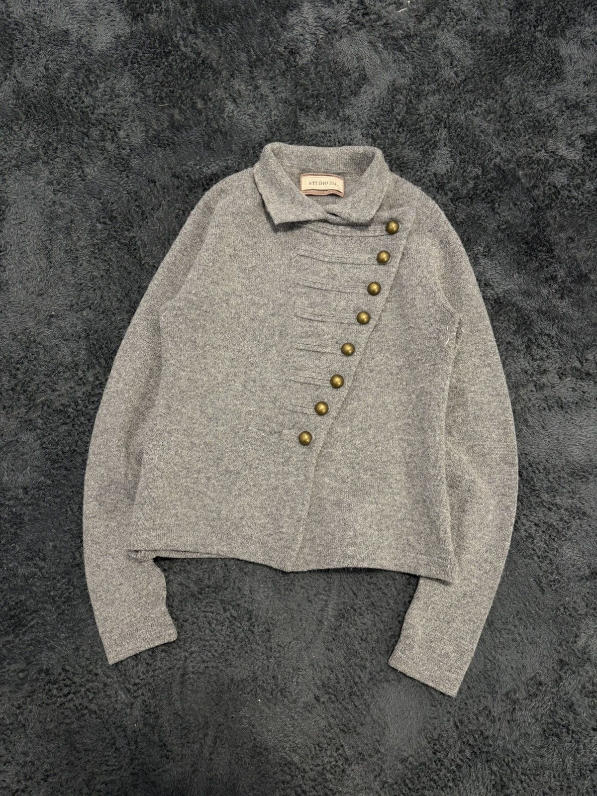 Hysteric Glamour × Undercover 00s Napoleon Military Wool Sweater YSL PPFM Balmain Vibe Size S / US 4 / IT 40 - 2 Thumbnail