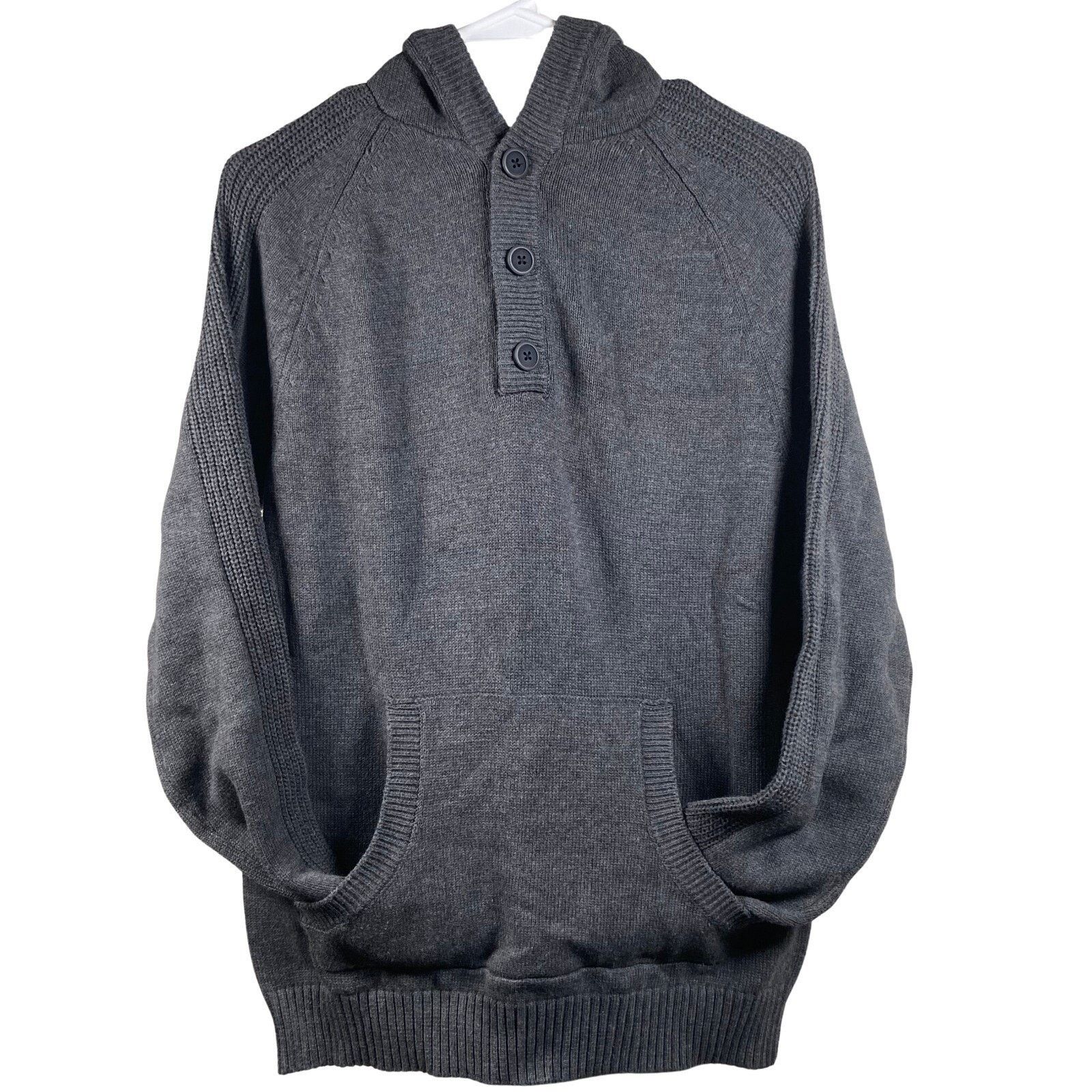 Flag & Anthem Flag & Anthem Knit Hoodie Pullover Sweater Gray Mens Size S Size US S / EU 44-46 / 1 - 1 Thumbnail