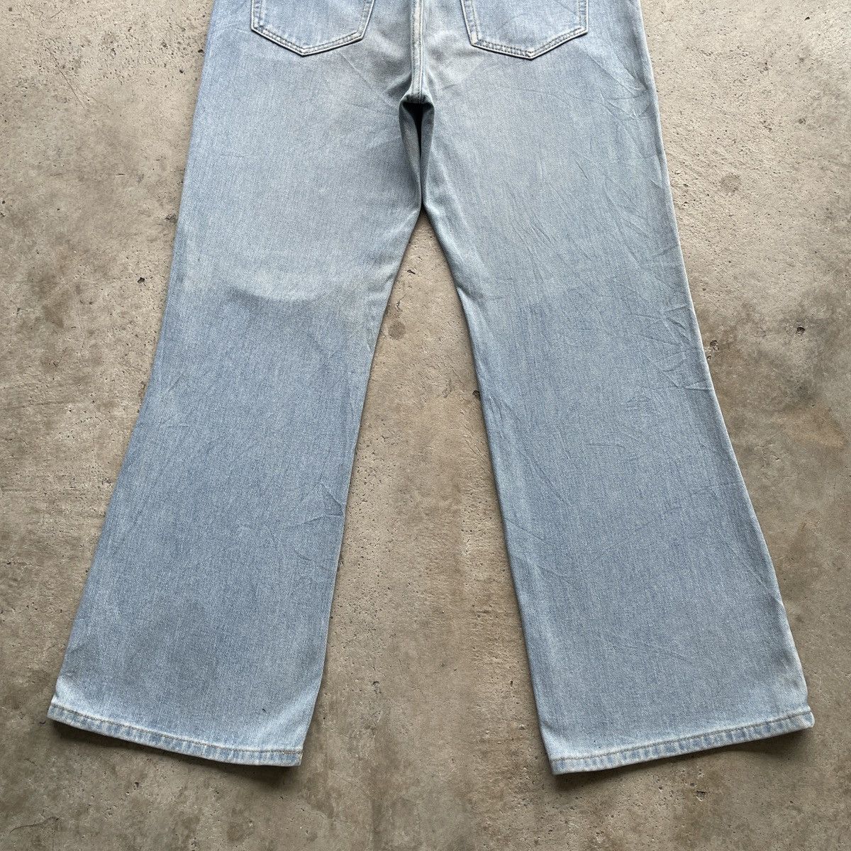 Japanese Brand Vintage Japanese Bootcut Ripped Faded Jeans Flare Denim Pant Size US 34 / EU 50 - 9 Thumbnail