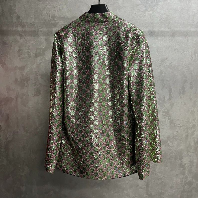 Gucci The latest colorful multi-color sequin full print pat