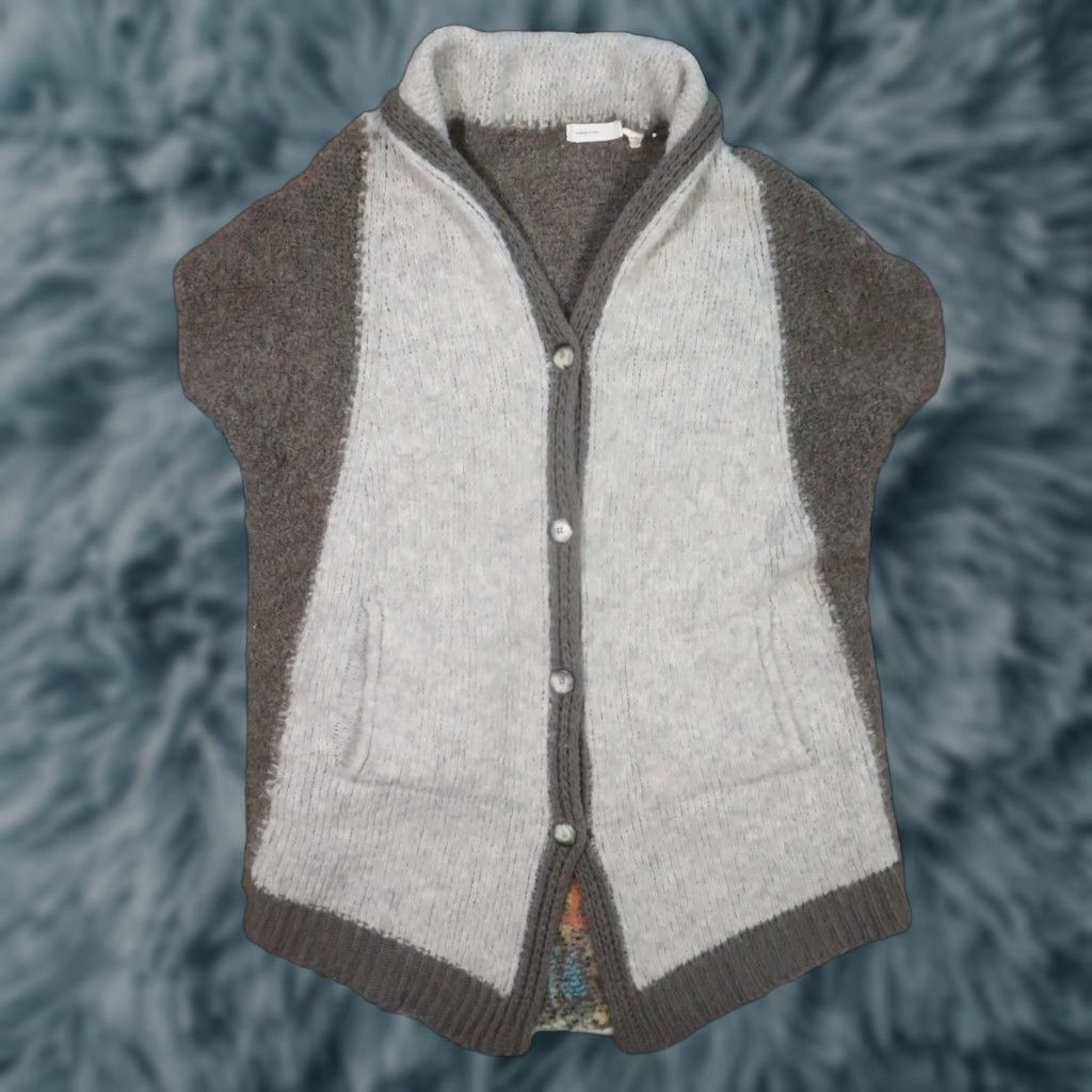Anthropologie VINTAGE Anthropologie Sleeping on Snow Cardig Sweater One Size Mohair Blend Button Front Size ONE SIZE - 1 Thumbnail