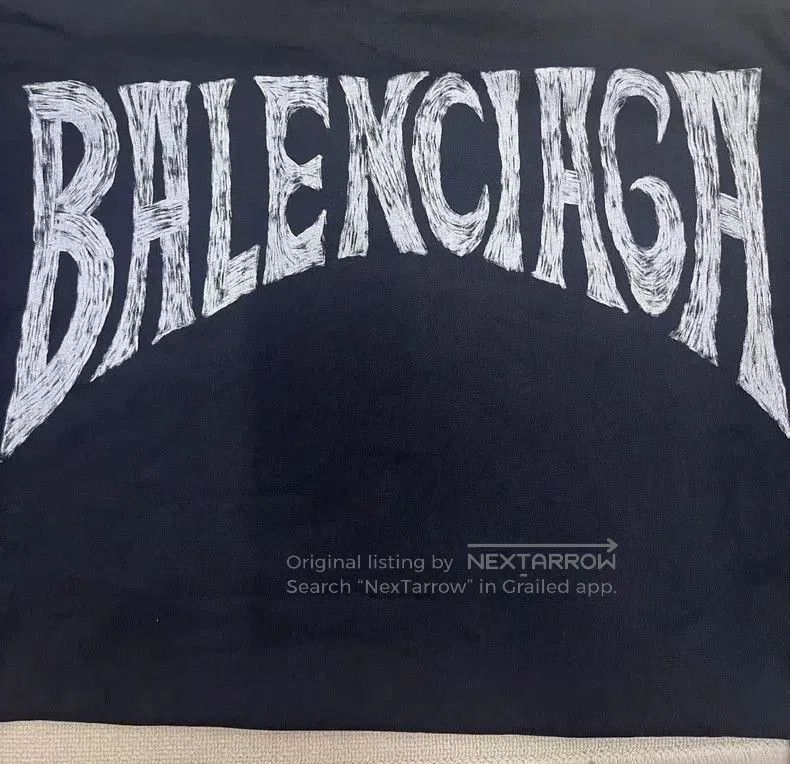 Balenciaga Balenciaga Letter Print Long Sleeve T. Size US M / EU 48-50 / 2 - 3 Thumbnail
