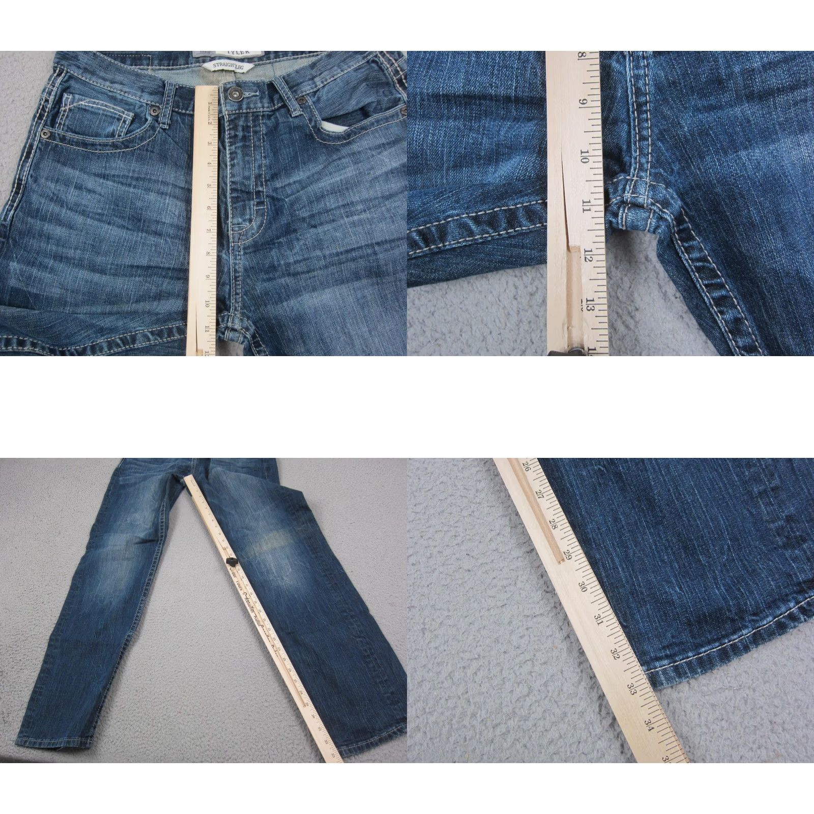 Vintage Buckle BKE Tyler Straight Leg Jeans Adult W 32 L 34 Blue Denim Pants Casual Mens Size US 32 / EU 48 - 9 Thumbnail