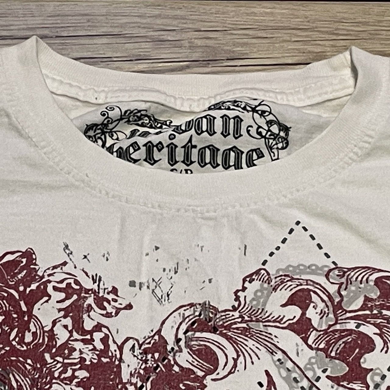 Affliction × Ed Hardy × Tapout Rare Wings Cross Tee Y2K Affliction Style Size US S / EU 44-46 / 1 - 3 Thumbnail