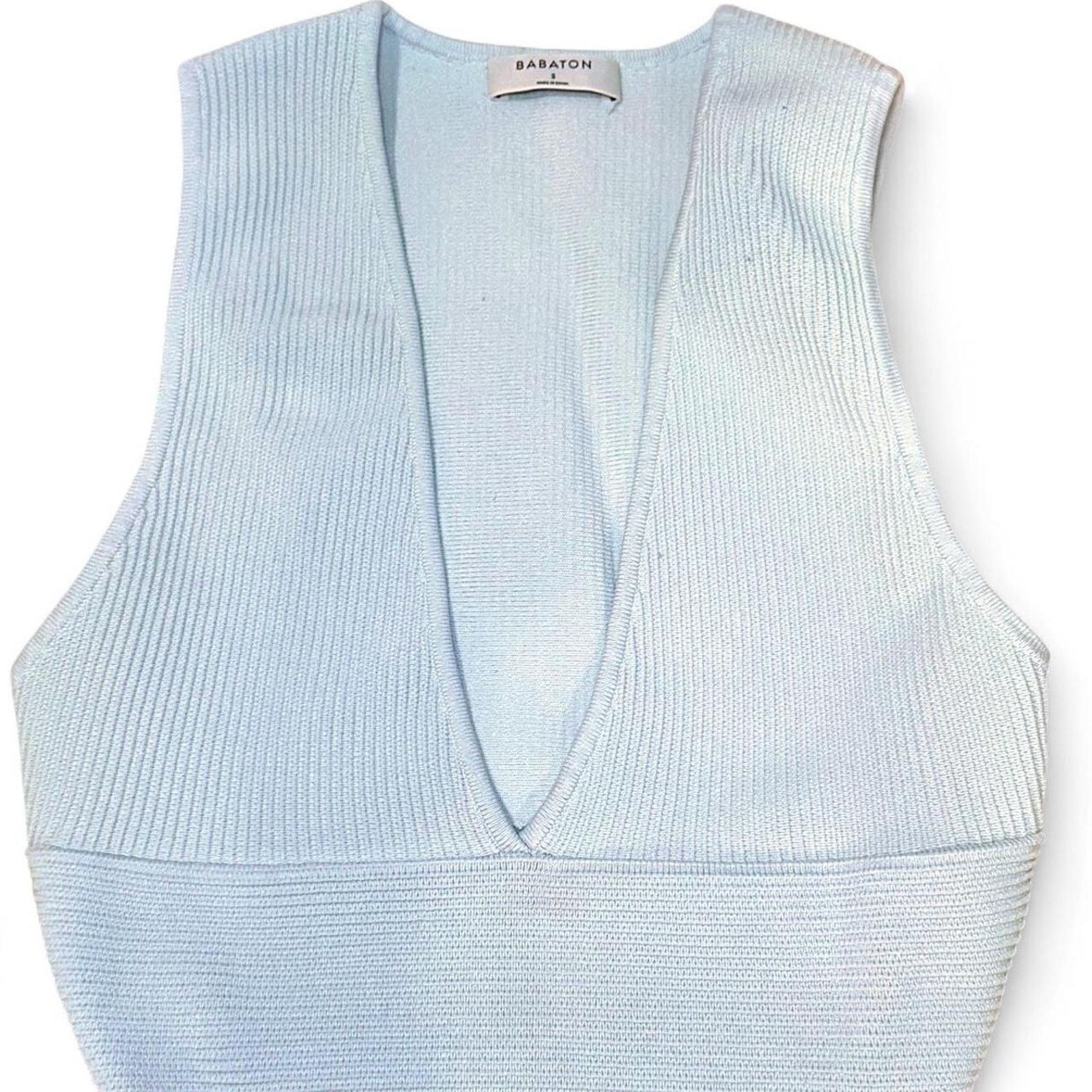 Aritzia Aritzia Babaton Babaton Sculpt Knit Deep V Tank Size S Size S / US 4 / IT 40 - 1 Thumbnail