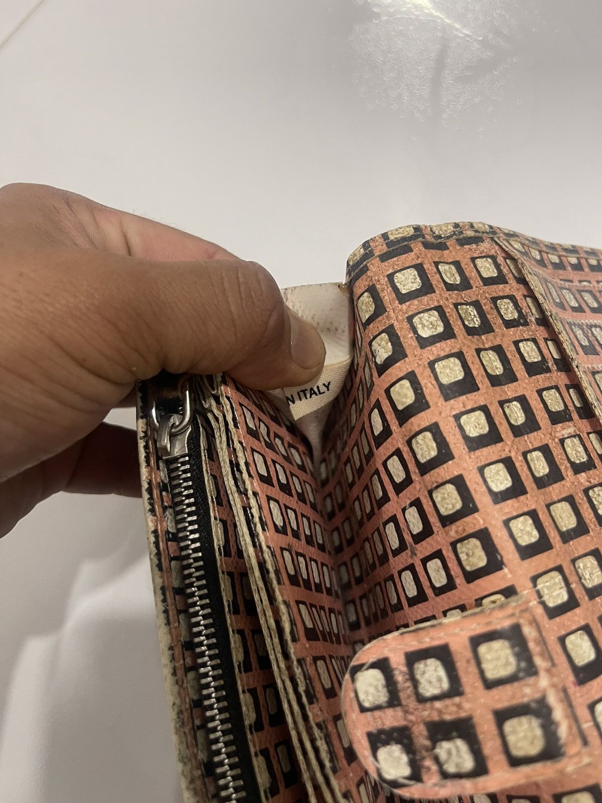 Marni × Vintage VINTAGE MARNİ ITALY PLAID BROWN LONG WALLET Size ONE SIZE - 7 Thumbnail