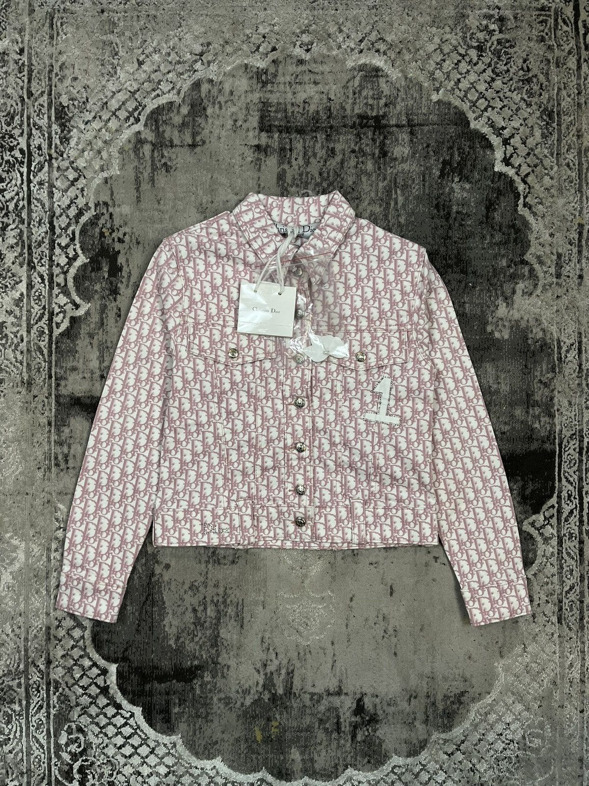 Christian Dior Monsieur Christian Dior by John Galliano vintage pink monogram jacket Size XS / US 0-2 / IT 36-38 - 1 Thumbnail