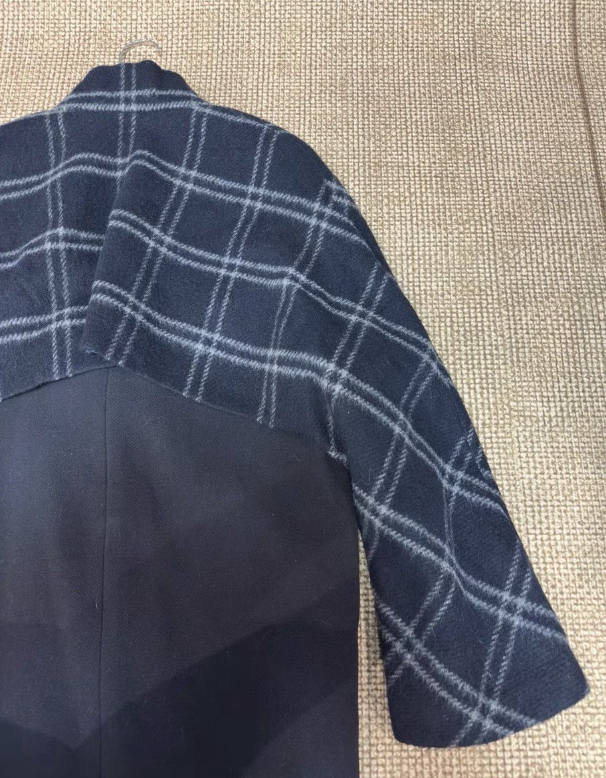 Hussein Chalayan Hussein Chalayan Avant-garde Plaid Patchwork Wool Coat K23 Size M / US 6-8 / IT 42-44 - 7 Thumbnail