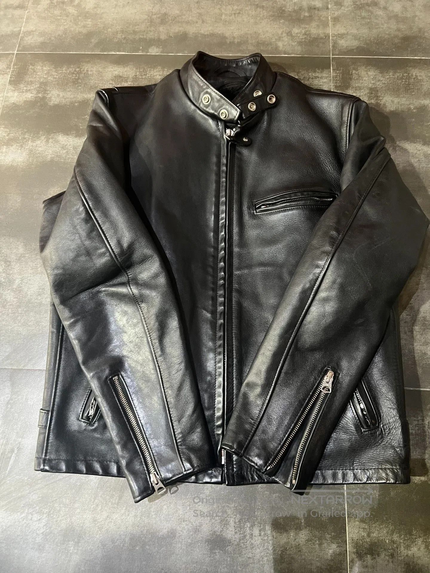 Schott Schott NYC Classic Stand Collar Leather Jacket #641. Size US XXS / EU 40 - 3 Thumbnail