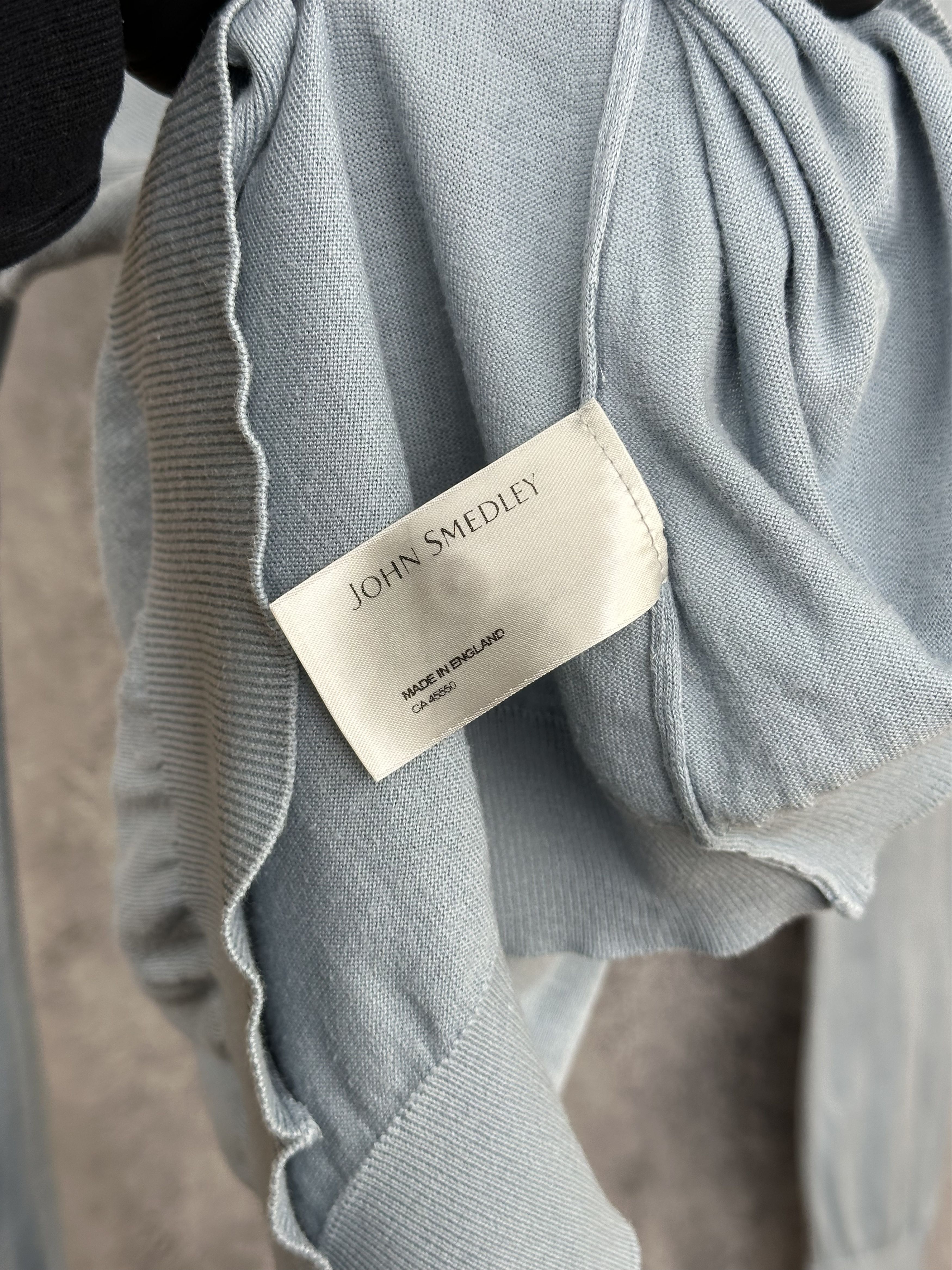 John Smedley John Smedley Sea Island Cotton Cardigan Crew Lightweight Size L / US 10 / IT 46 - 11 Thumbnail