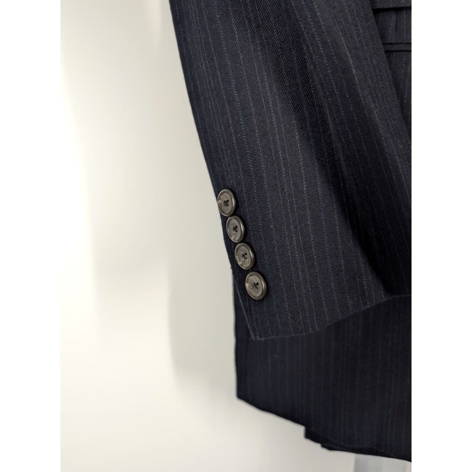 Polo Ralph Lauren Polo Ralph Lauren Vintage 2 Piece Suit Jacket Trousers Pinstripe Union Label USA Wool 1980s Blue Mens Size 37 Autumn? Size US M / EU 48-50 / 2 - 6 Thumbnail