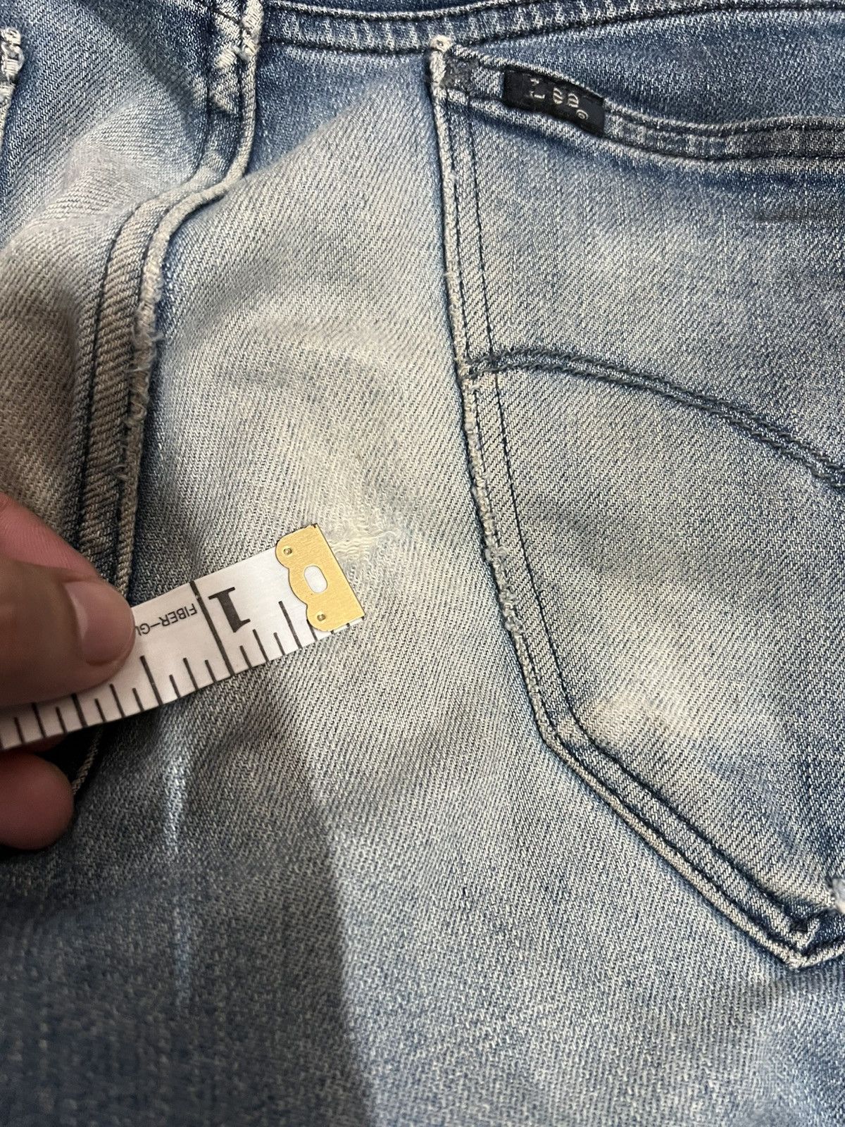 If Six Was Nine × Japanese Brand × Lee 🌈Lee Riders Distressed Mud Wash Jean Size US 29 - 15 Thumbnail