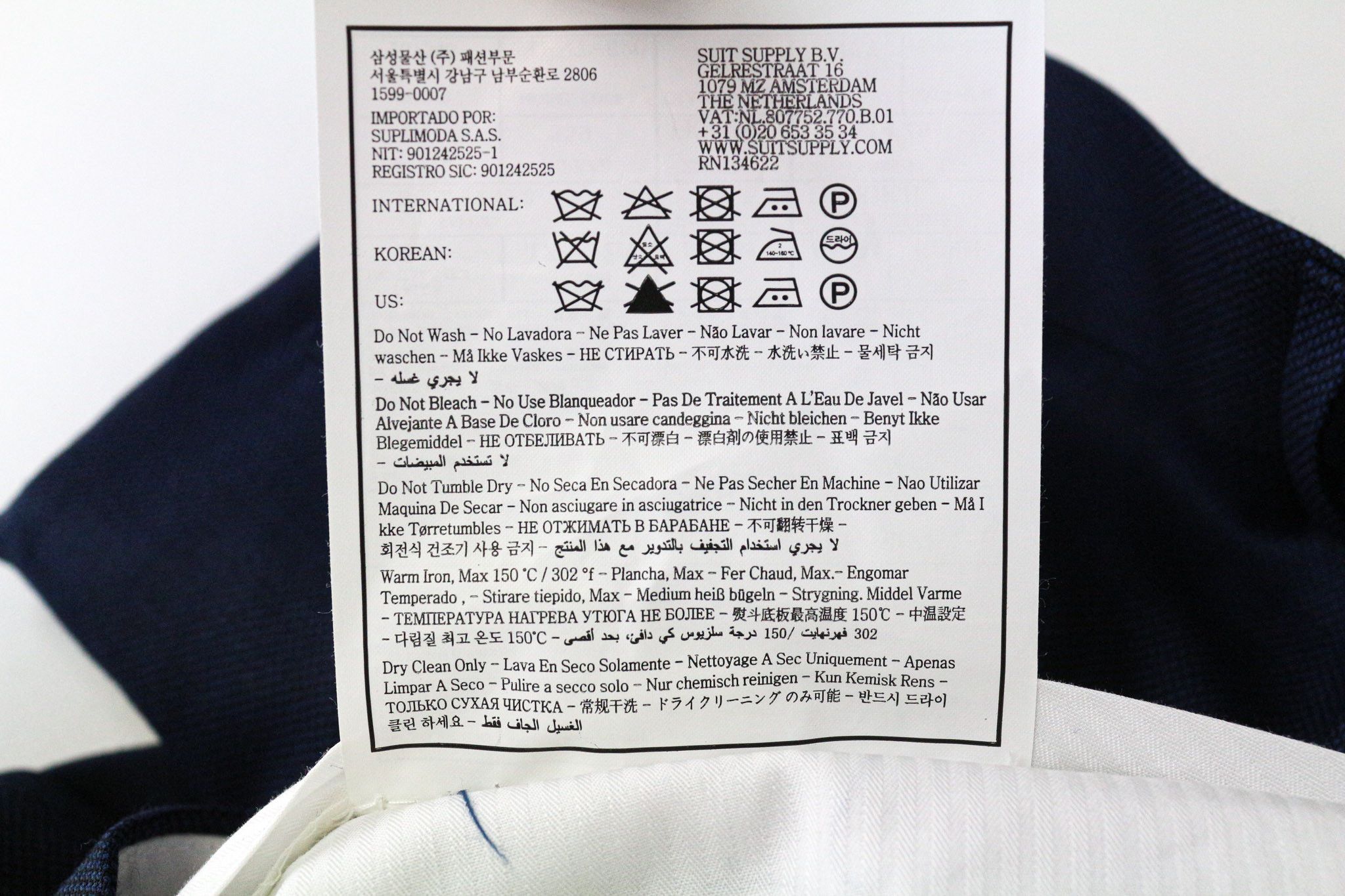 Suitsupply LA SPALLA UK42R Blue Pure Wool 2 Piece Suit 78886 Size 42R - 13 Thumbnail