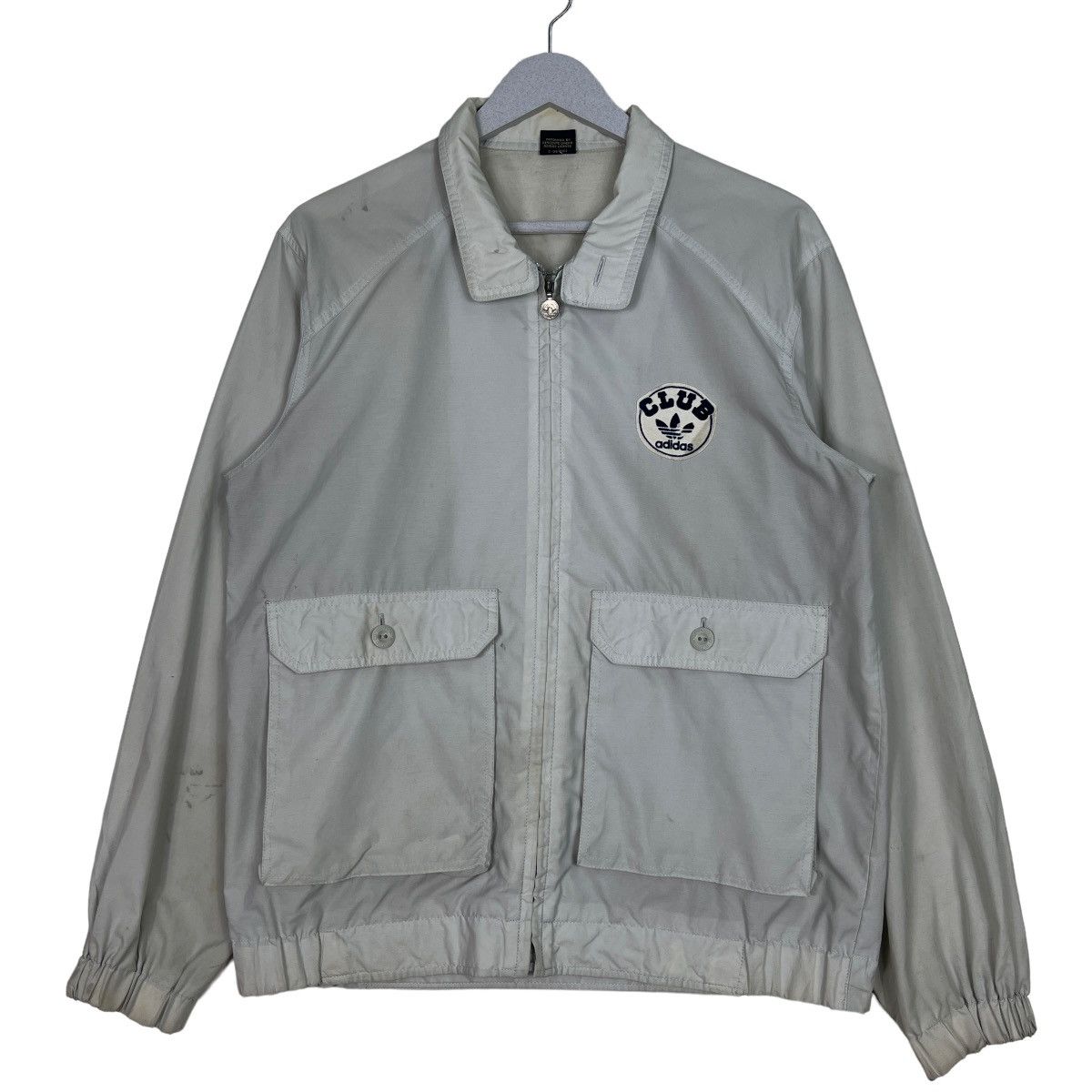 Adidas × Vintage 🔥 80s ADIDAS CLUB LIGHT NYLON JACKET MADE IN JAPAN Size US M / EU 48-50 / 2 - 1 Thumbnail