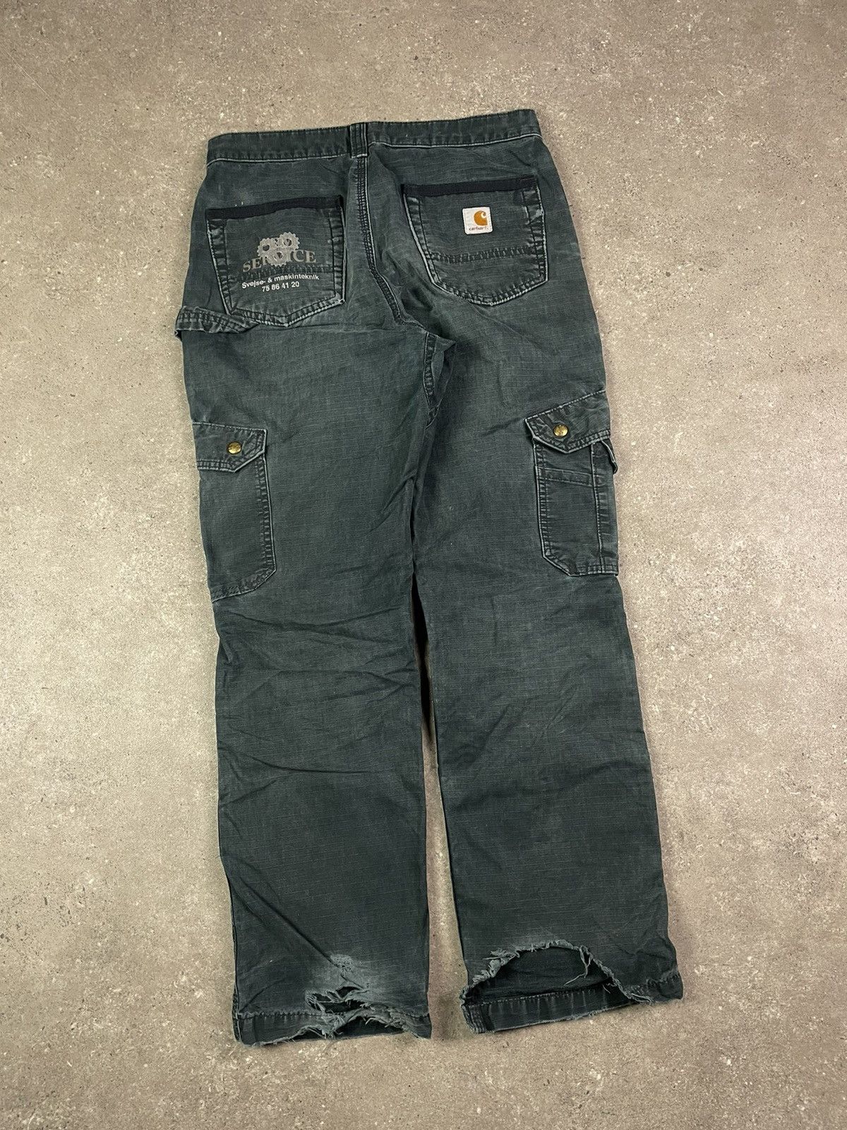 Carhartt × Vintage Vintage Y2K Carhartt Distressed workwear Pants Size US 32 / EU 48 - 1 Thumbnail