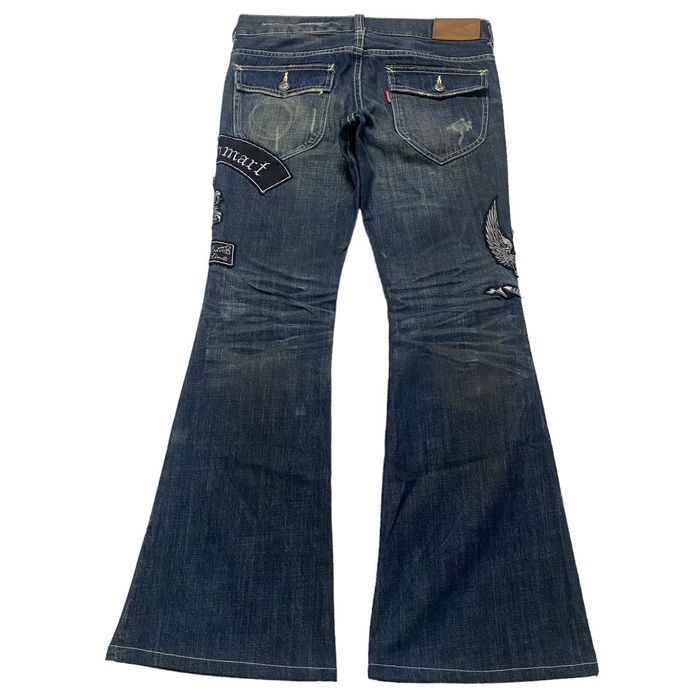 Japanese Brand Tornado Mart 'Blast Off' Denim Super Flare Jeans