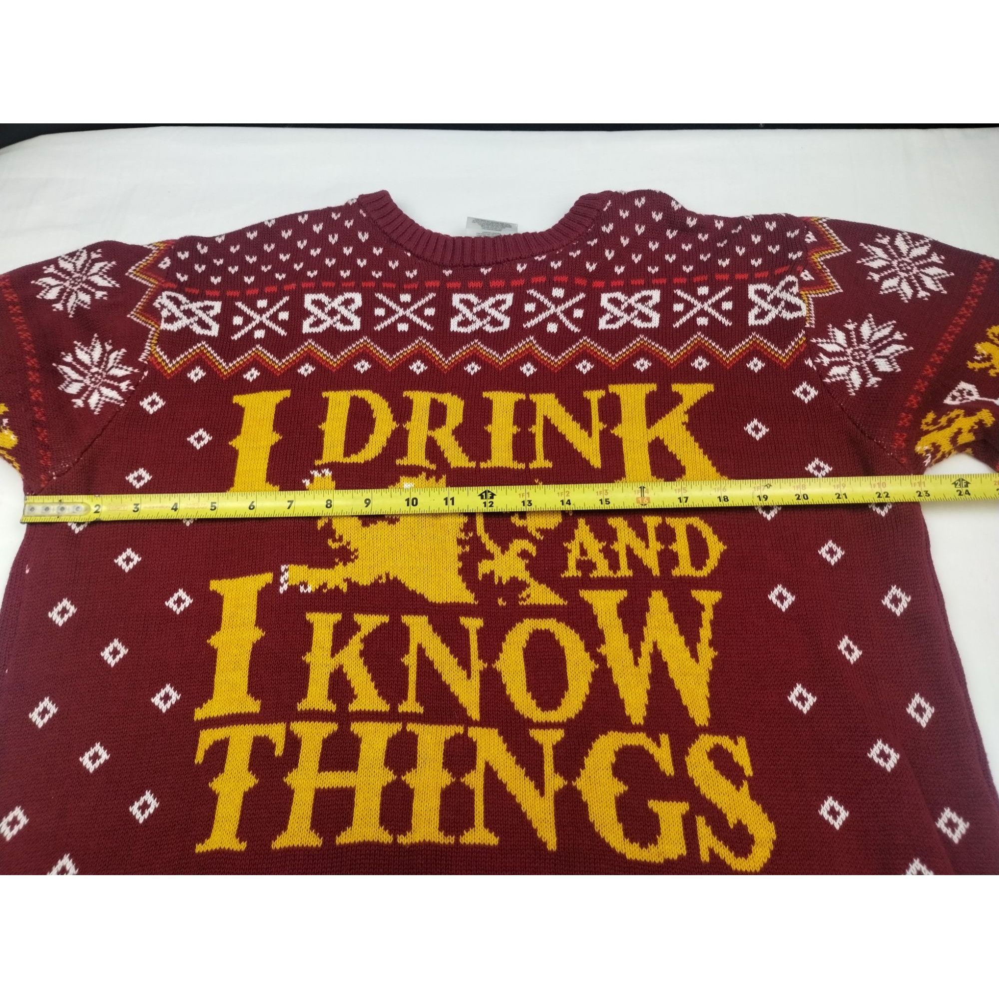 Other Game Of Thrones Men's Burgundy Sweater/Pullover SzXL SKU3867 Size US XL / EU 56 / 4 - 8 Thumbnail