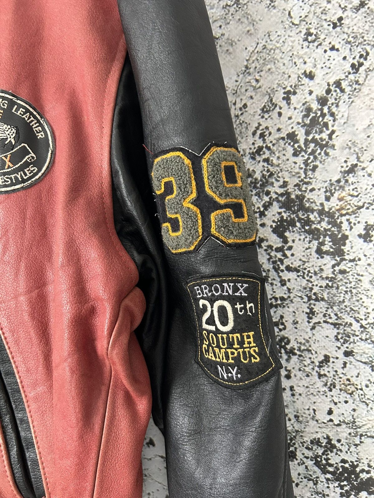 Genuine Leather Vintage Bronx Bomber Genuine Leather Jacket 90s Hype Rare Size US L / EU 52-54 / 3 - 4 Thumbnail