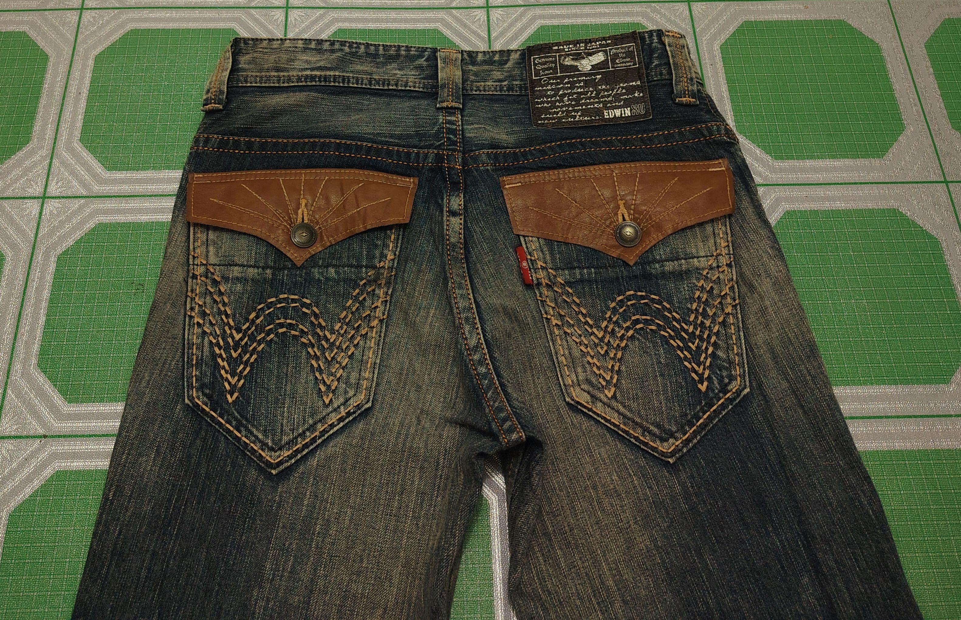 If Six Was Nine Japanese Edwin Flared Jeans Distressed Jeans Size US 31 - 14 Thumbnail