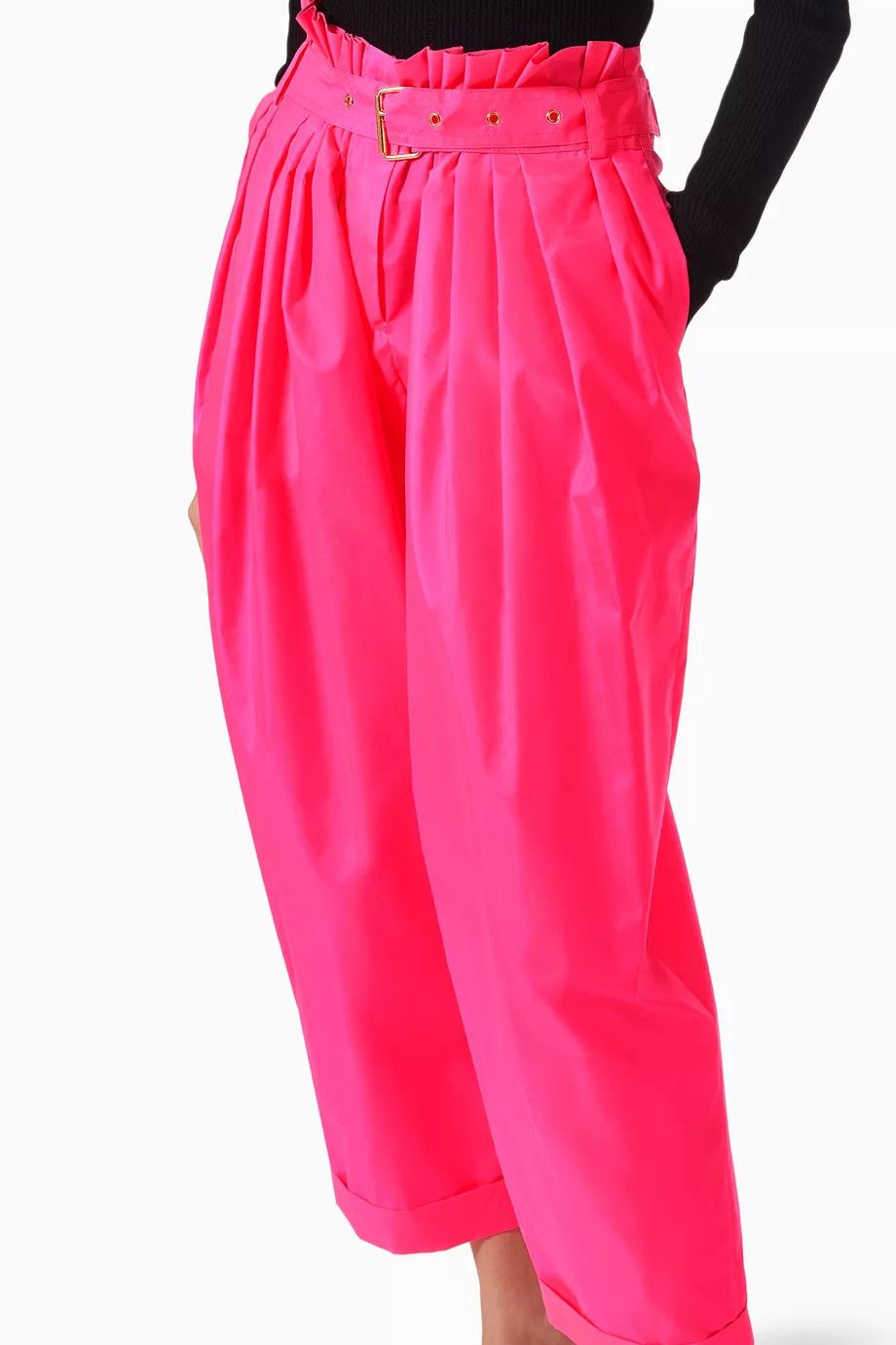 Balmain o1y0625 Casual Pant in Fuchsia Size 27" / US 4 / IT 40 - 3 Thumbnail