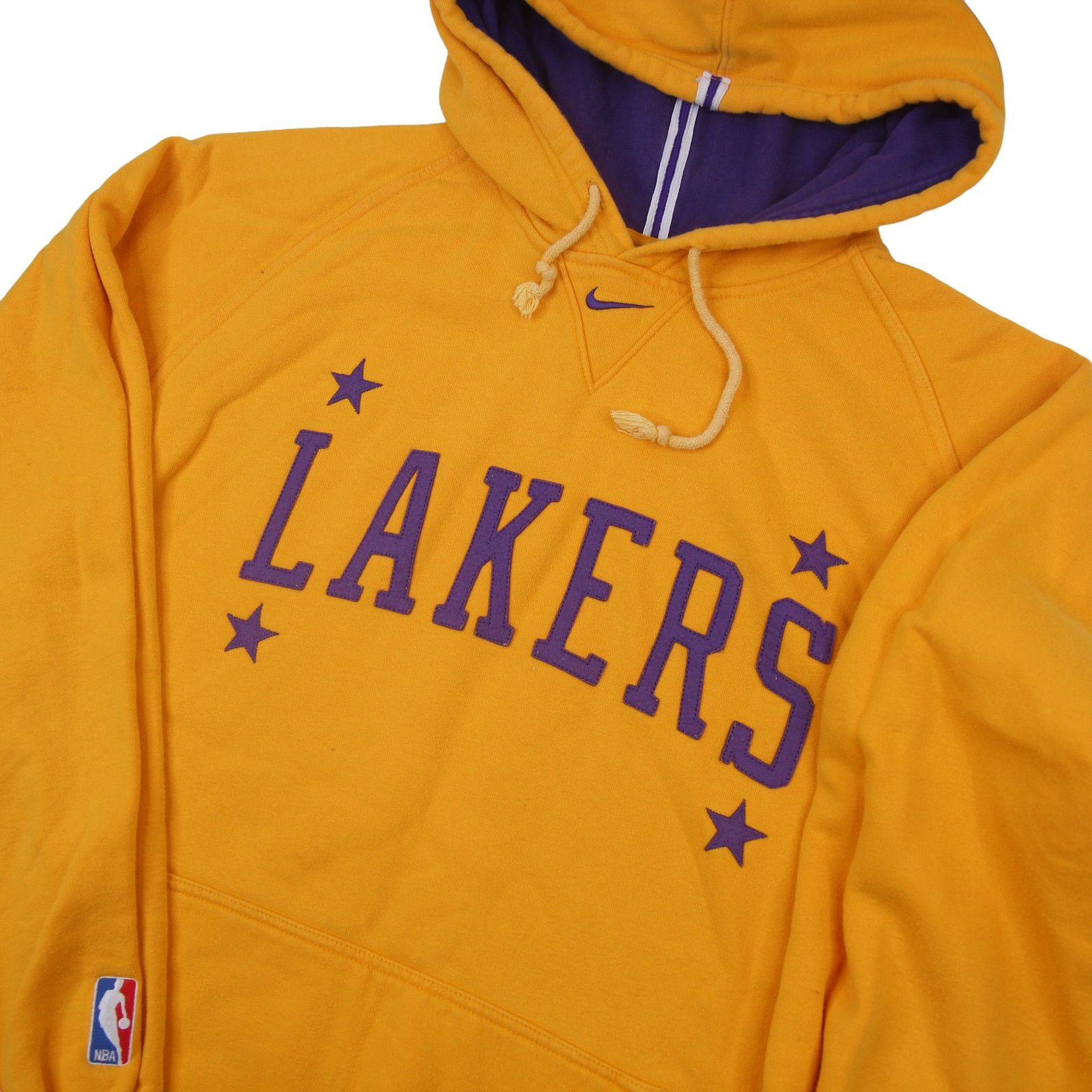 NBA × Nike × Vintage Vintage Nike Los Angles Lakers Hoodie Size US XL / EU 56 / 4 - 2 Thumbnail